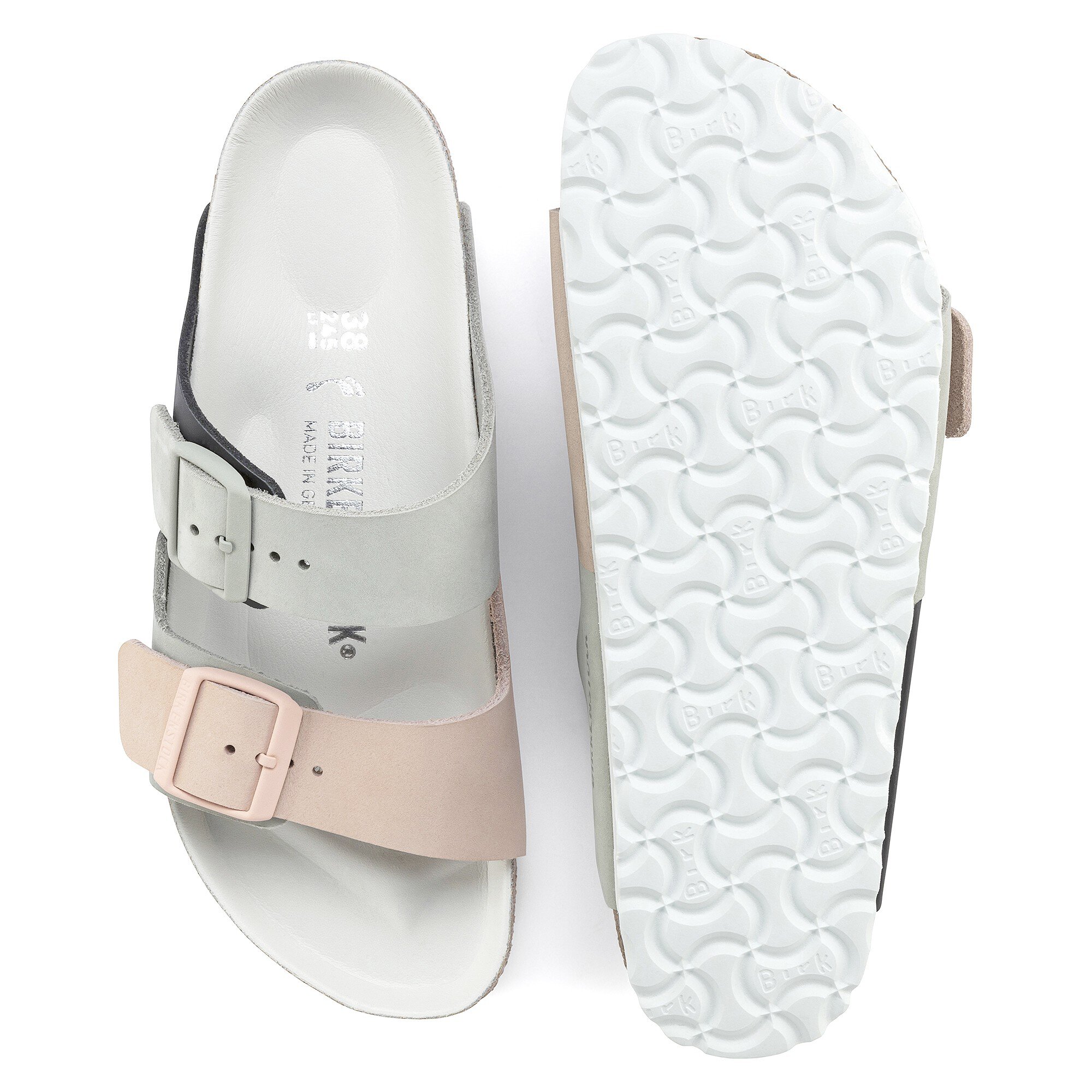 Arizona Split Nubuck Leather Mineral/Light Rose | BIRKENSTOCK