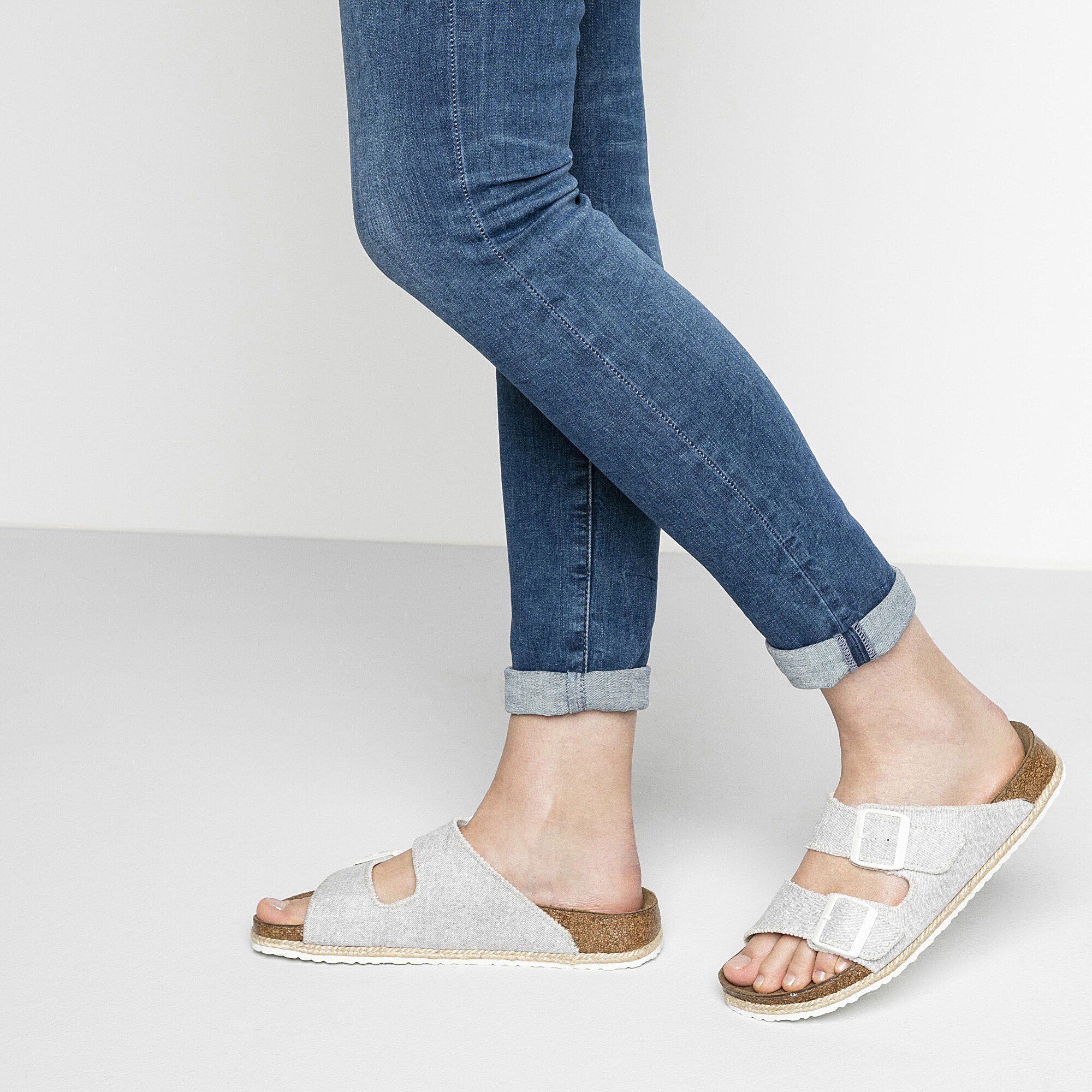 grey arizona birkenstocks