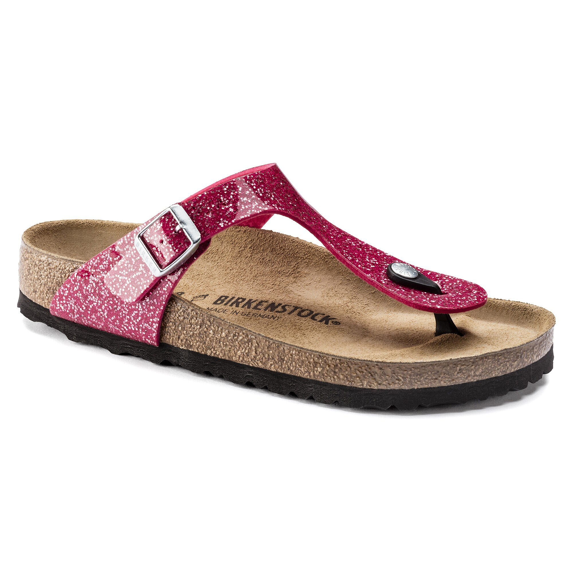 Gorgelen had het niet door De Gizeh Birko-Flor Cosmic Sparkle Candy Pink | BIRKENSTOCK