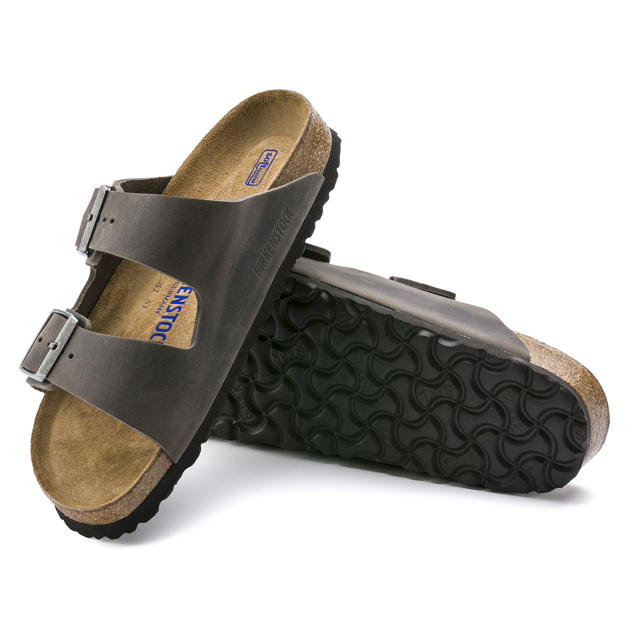 jordnødder virkelighed klassekammerat Arizona Soft Footbed Oiled Leather Iron | BIRKENSTOCK
