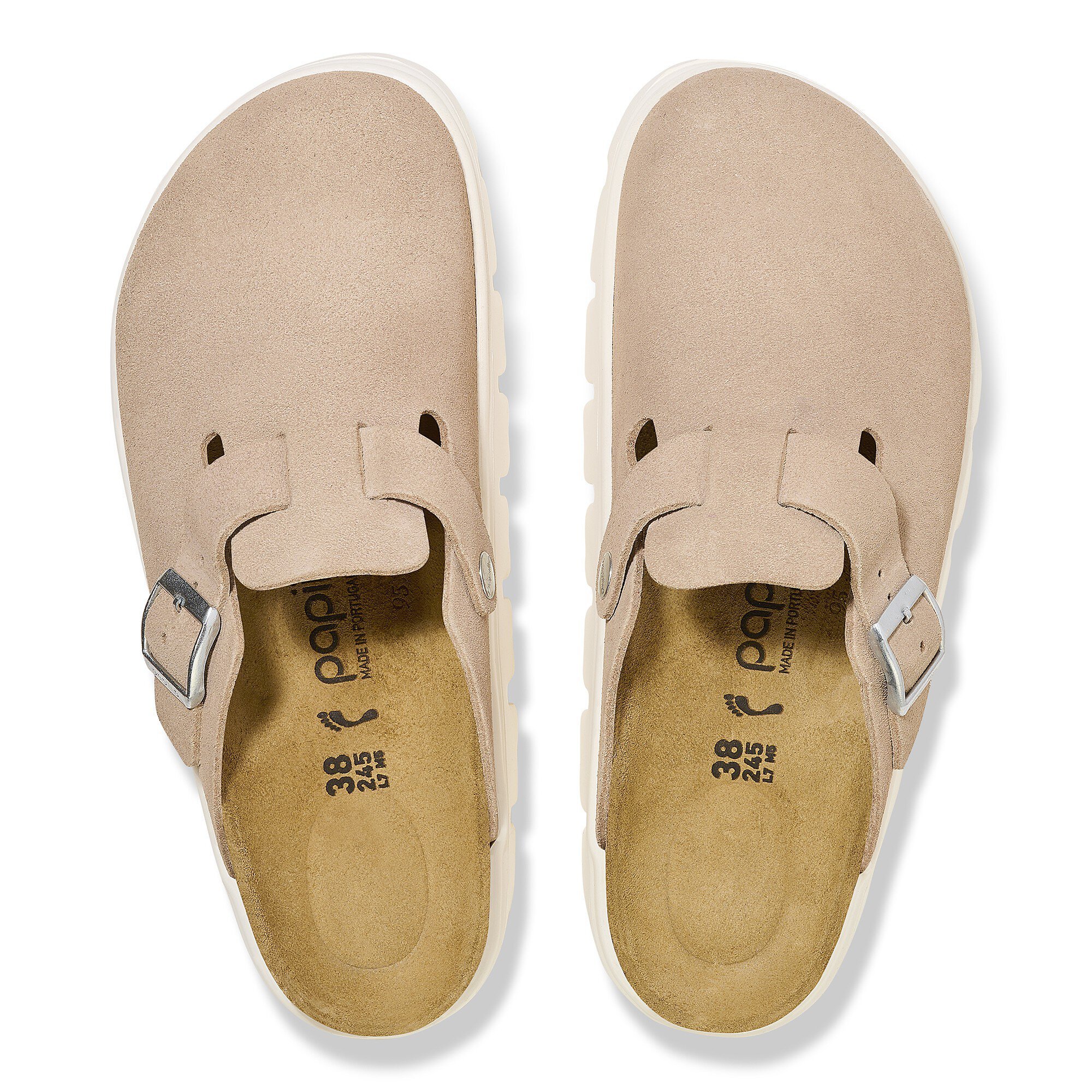 Boston Chunky Suede Leather Warm Sand | BIRKENSTOCK