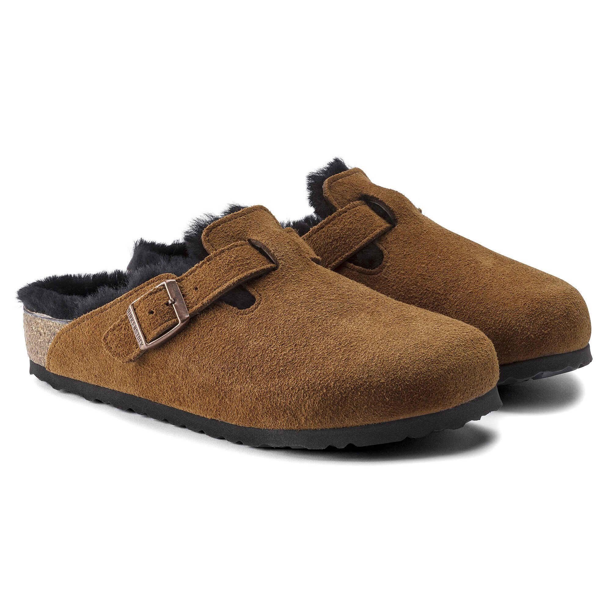 Boston Shearling Suede Leather Mink | BIRKENSTOCK