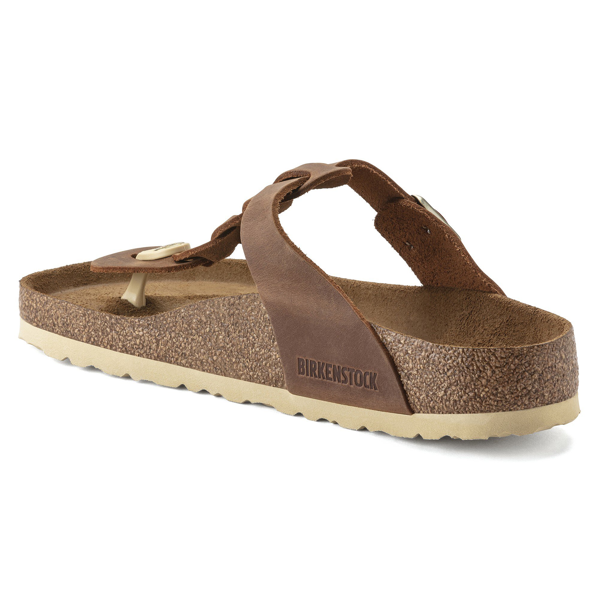 BIRKENSTOCK: Gizeh Braided (Cognac)