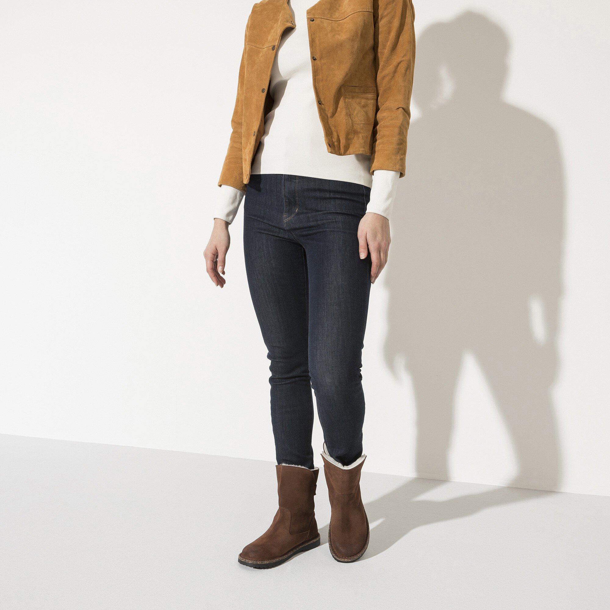 Birkenstock suede boots top