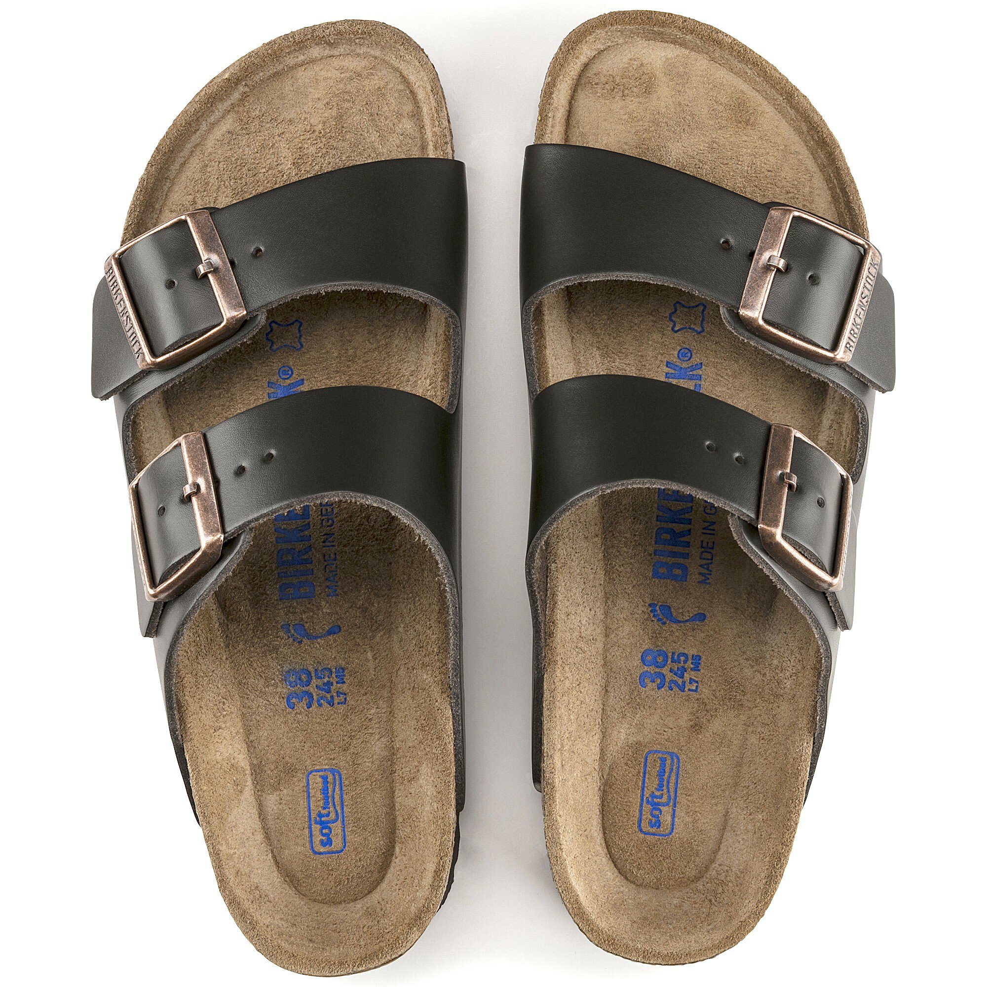 riffel spion Patent Arizona Soft Footbed Leather Brown | BIRKENSTOCK