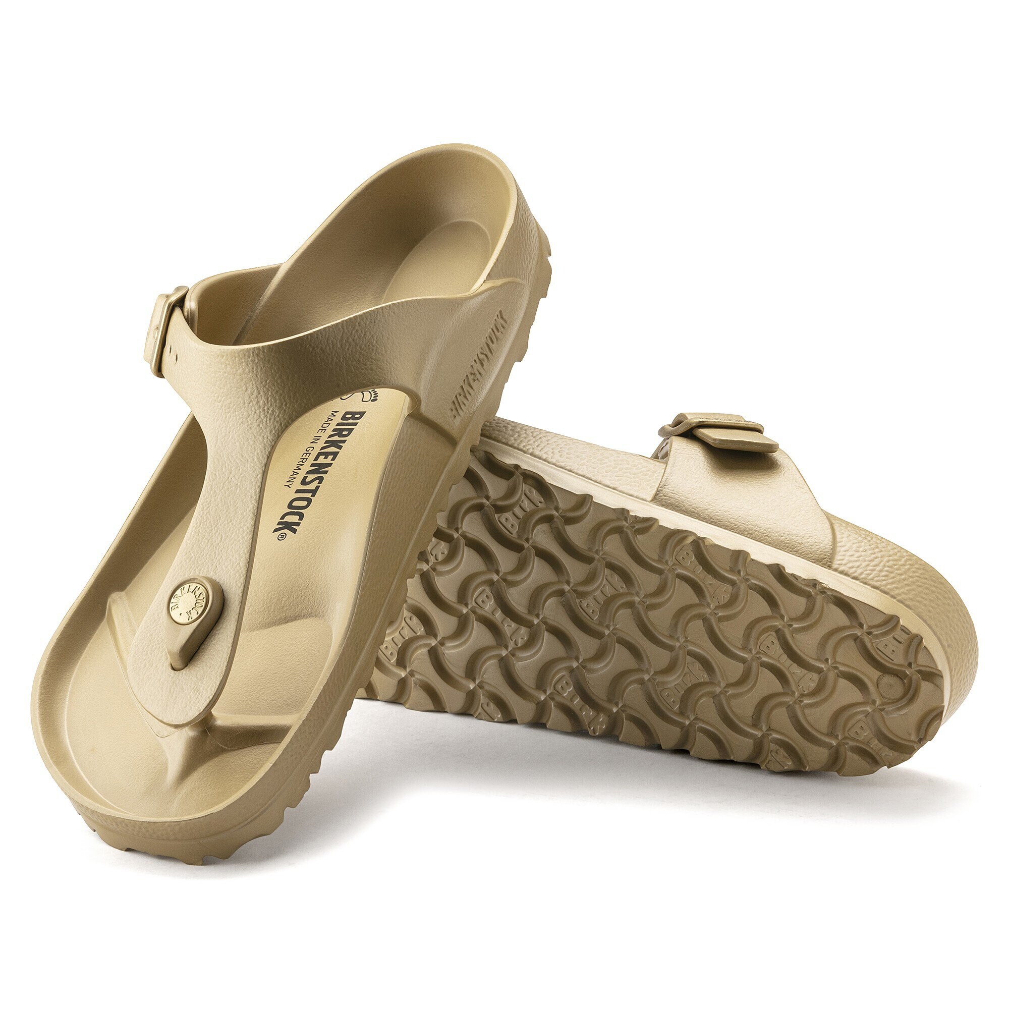 Gold gizeh birkenstock on sale