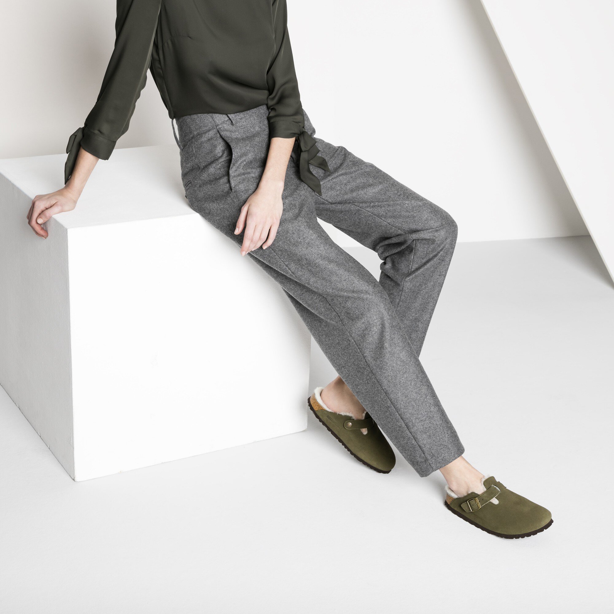 birkenstock boston forest suede