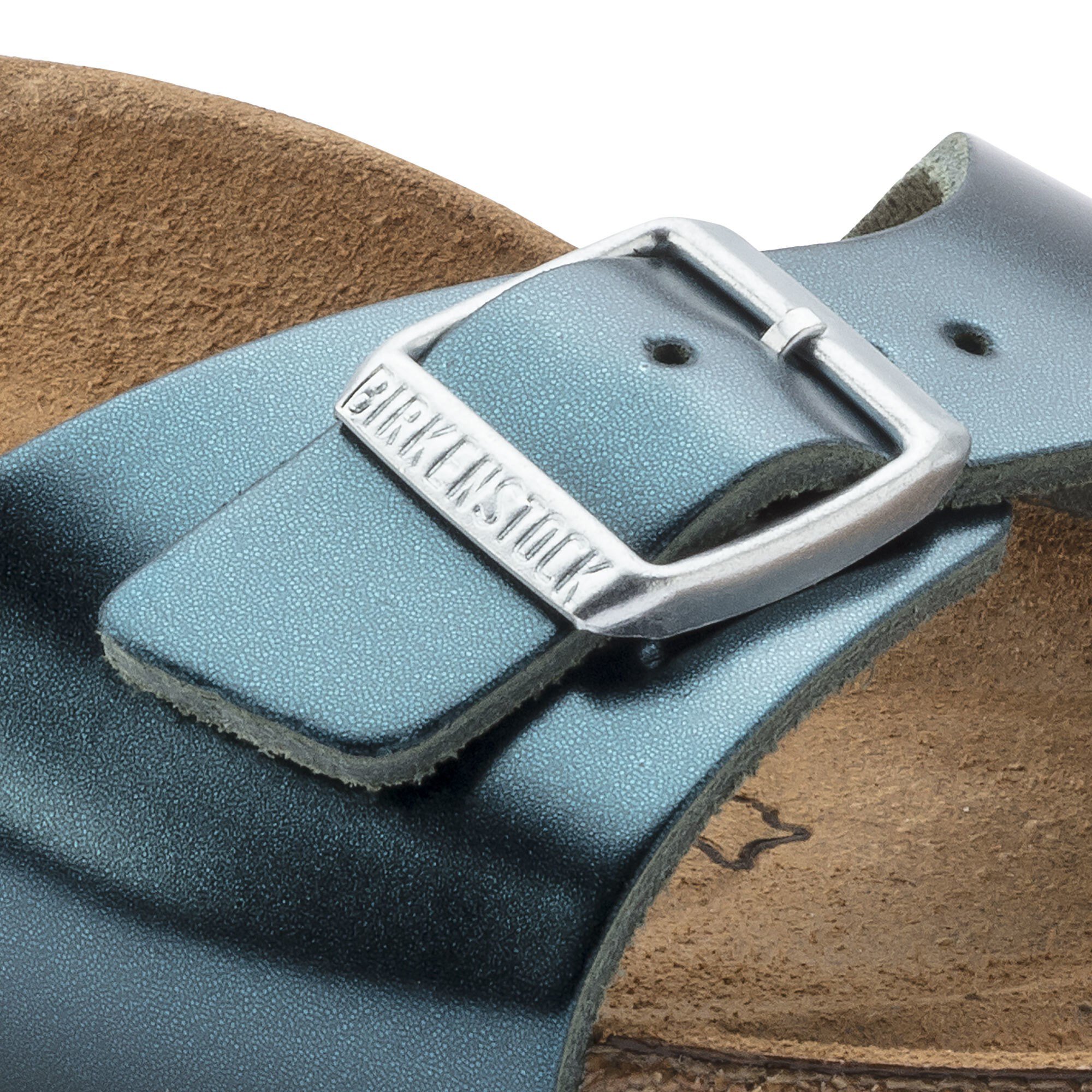 birkenstock madrid metallic green