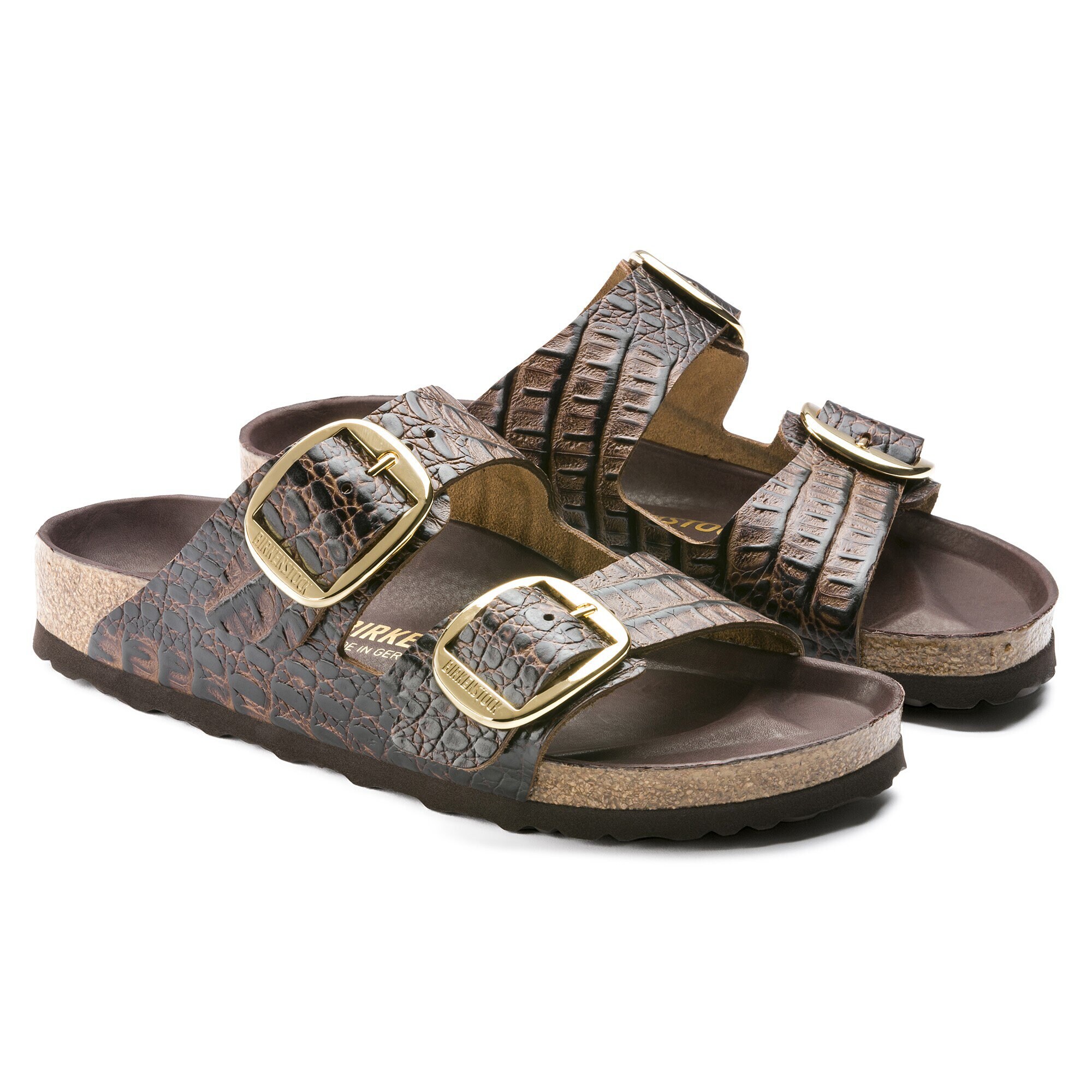 birkenstock madrid big buckle croco