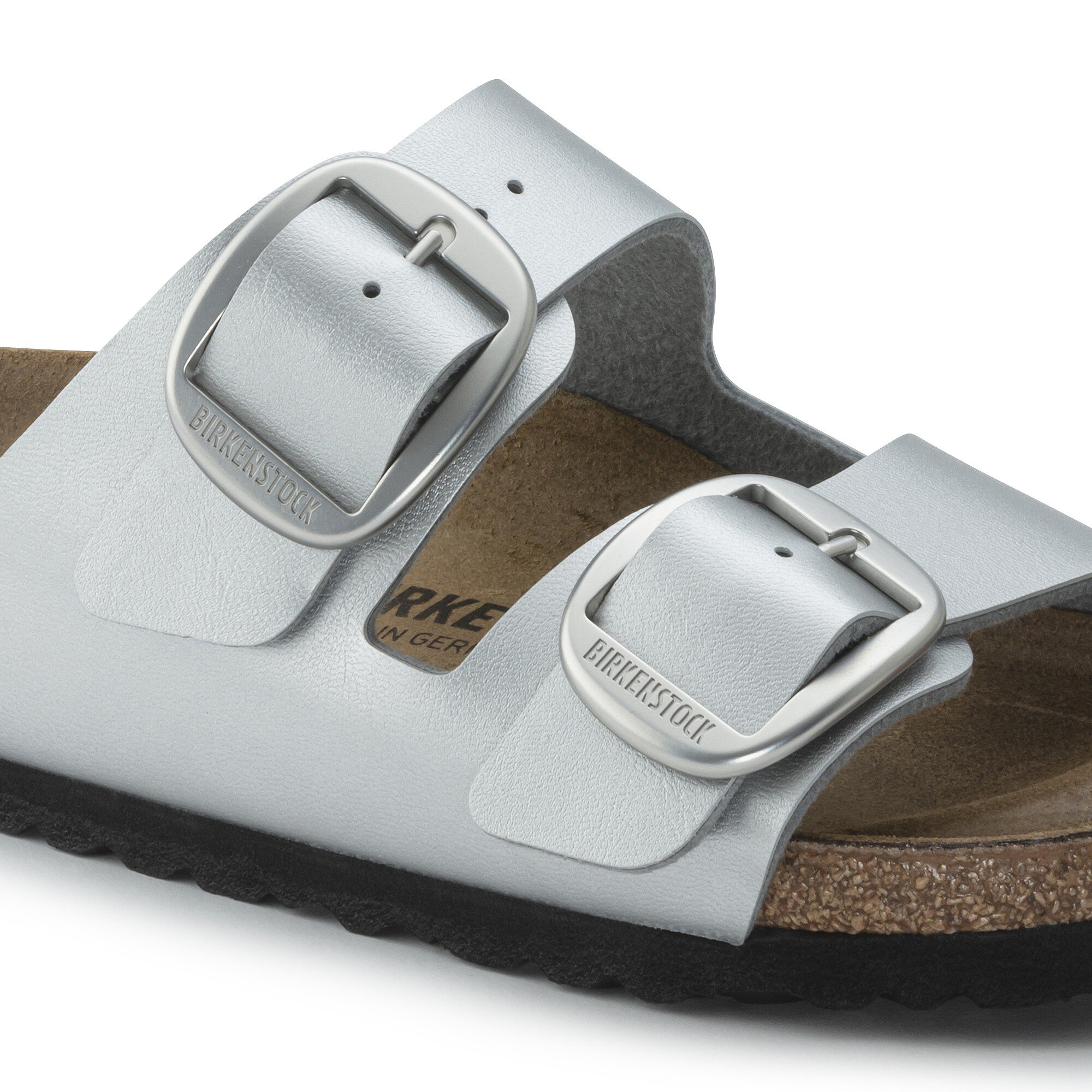 Arizona Big Buckle Birko-Flor Silver | BIRKENSTOCK