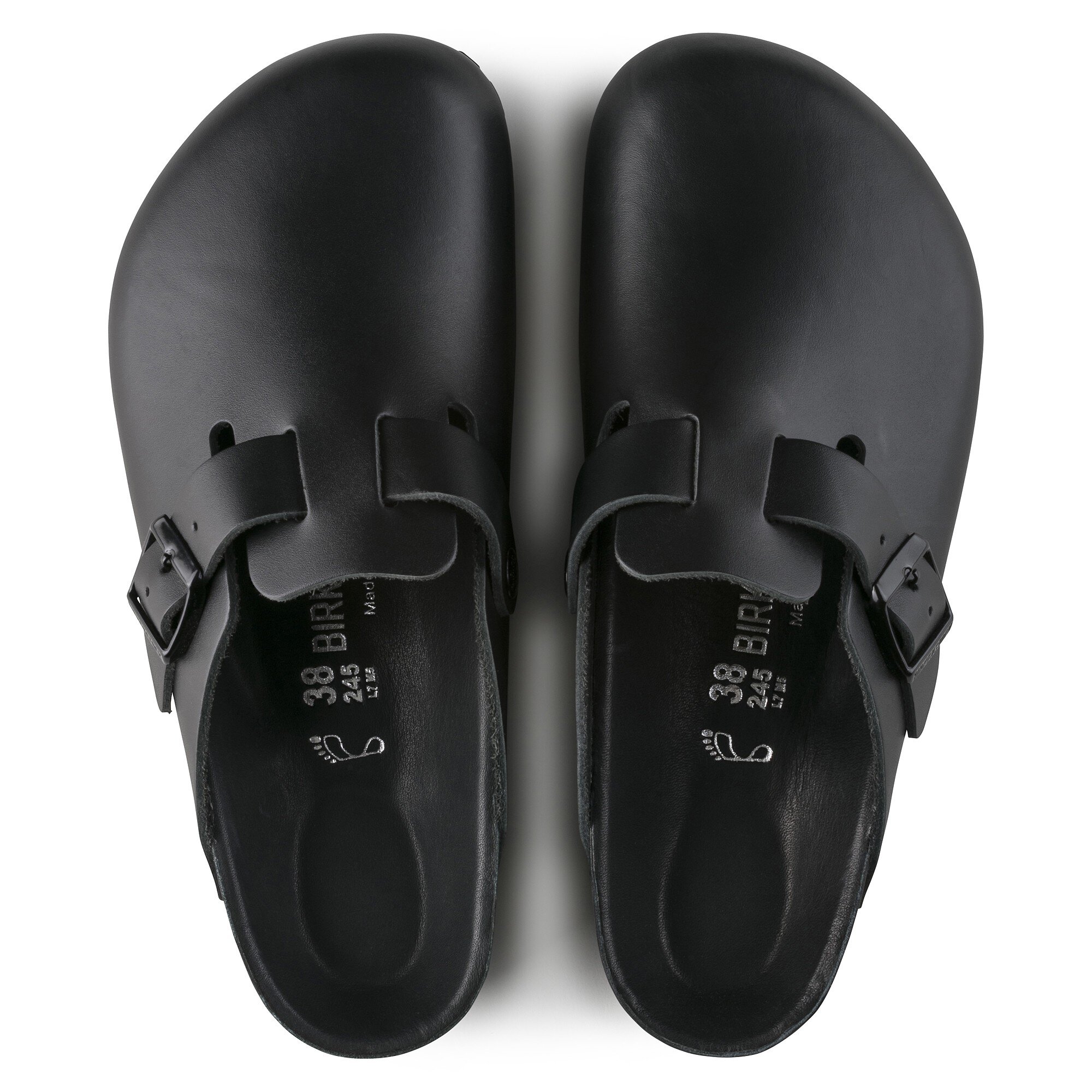 birkenstock boston leather black