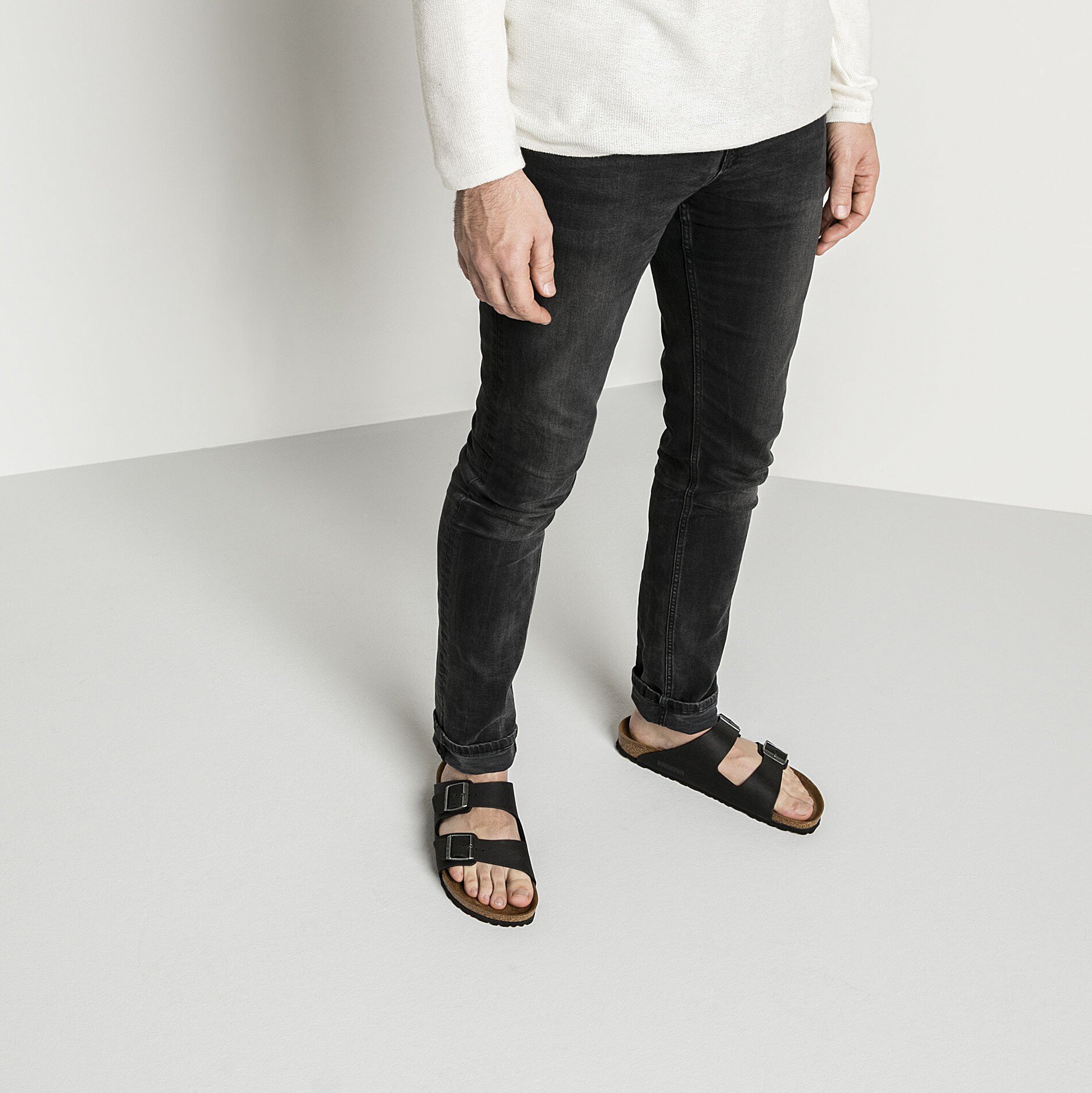birkenstock arizona vegan anthracite