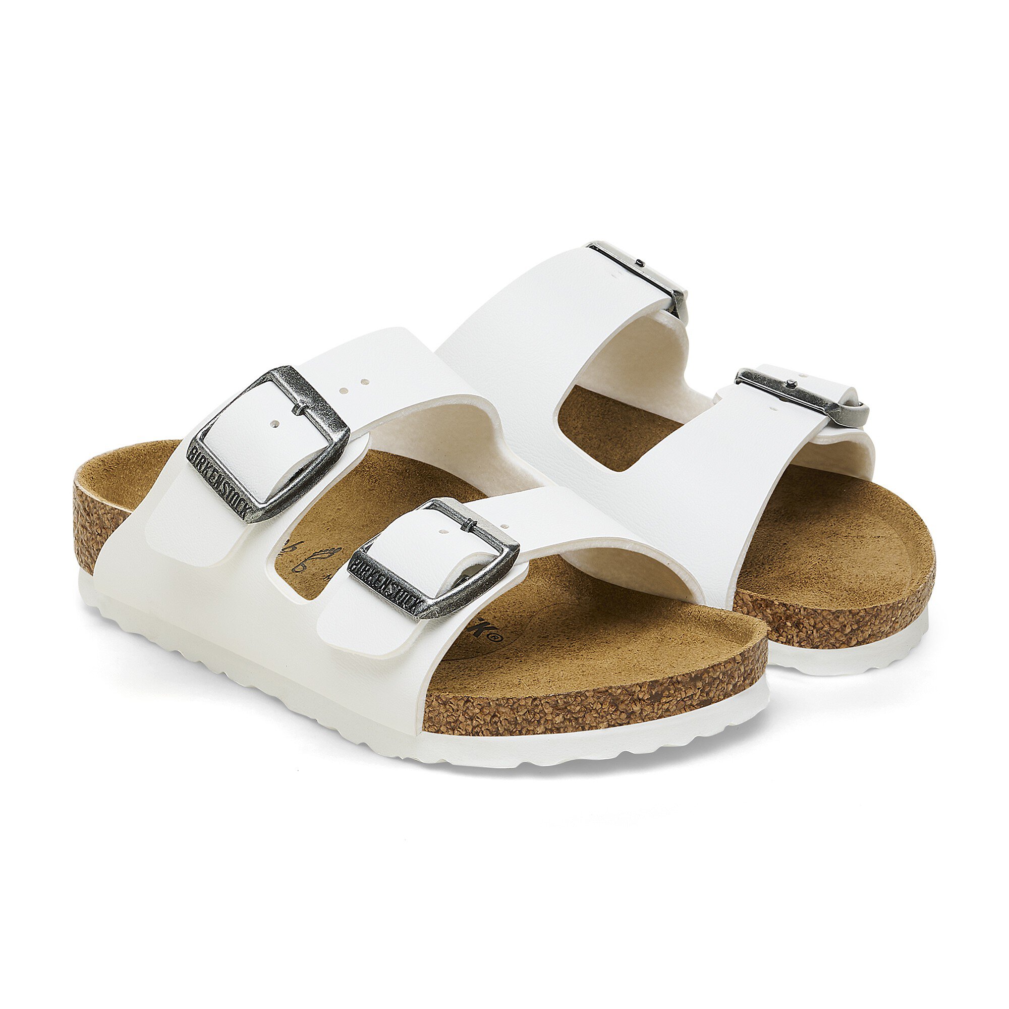 birkenstock arizona kids white