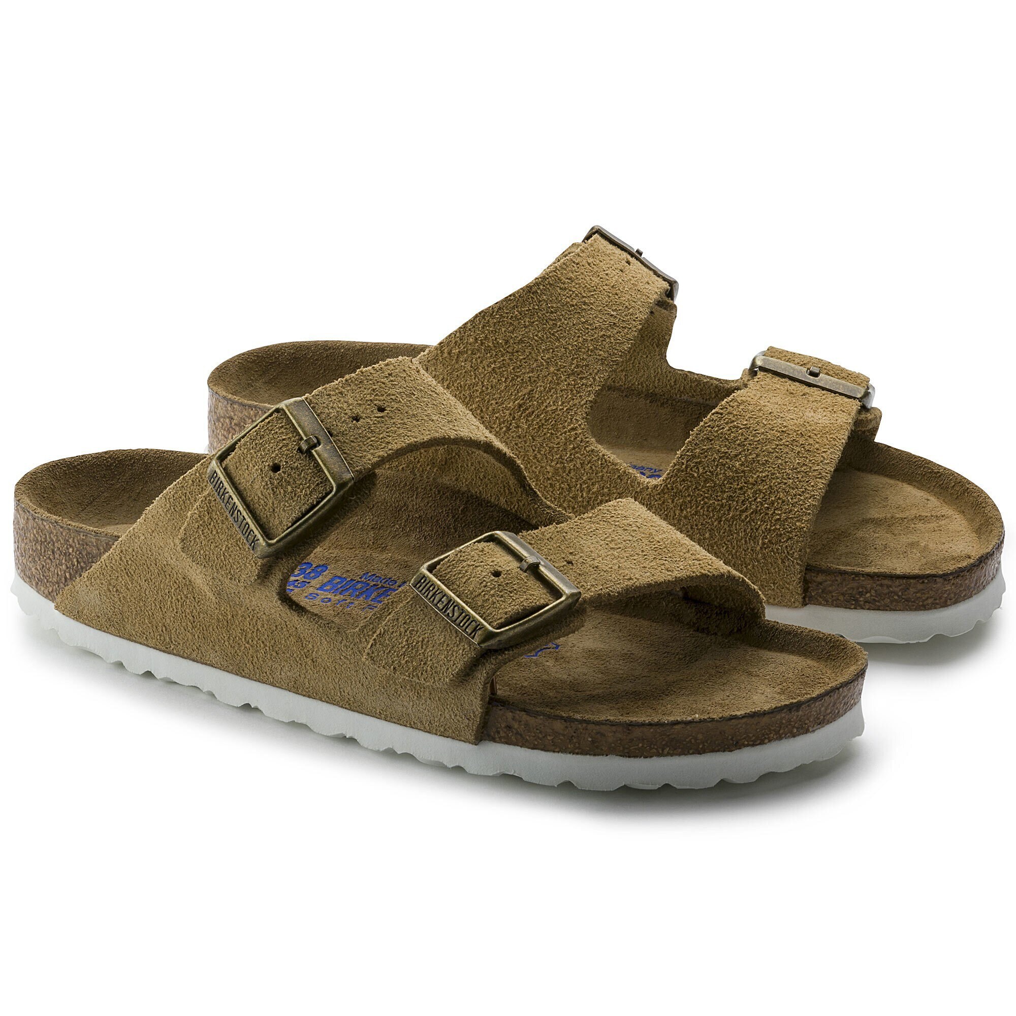 Arizona Soft Suede Leather Sand | BIRKENSTOCK