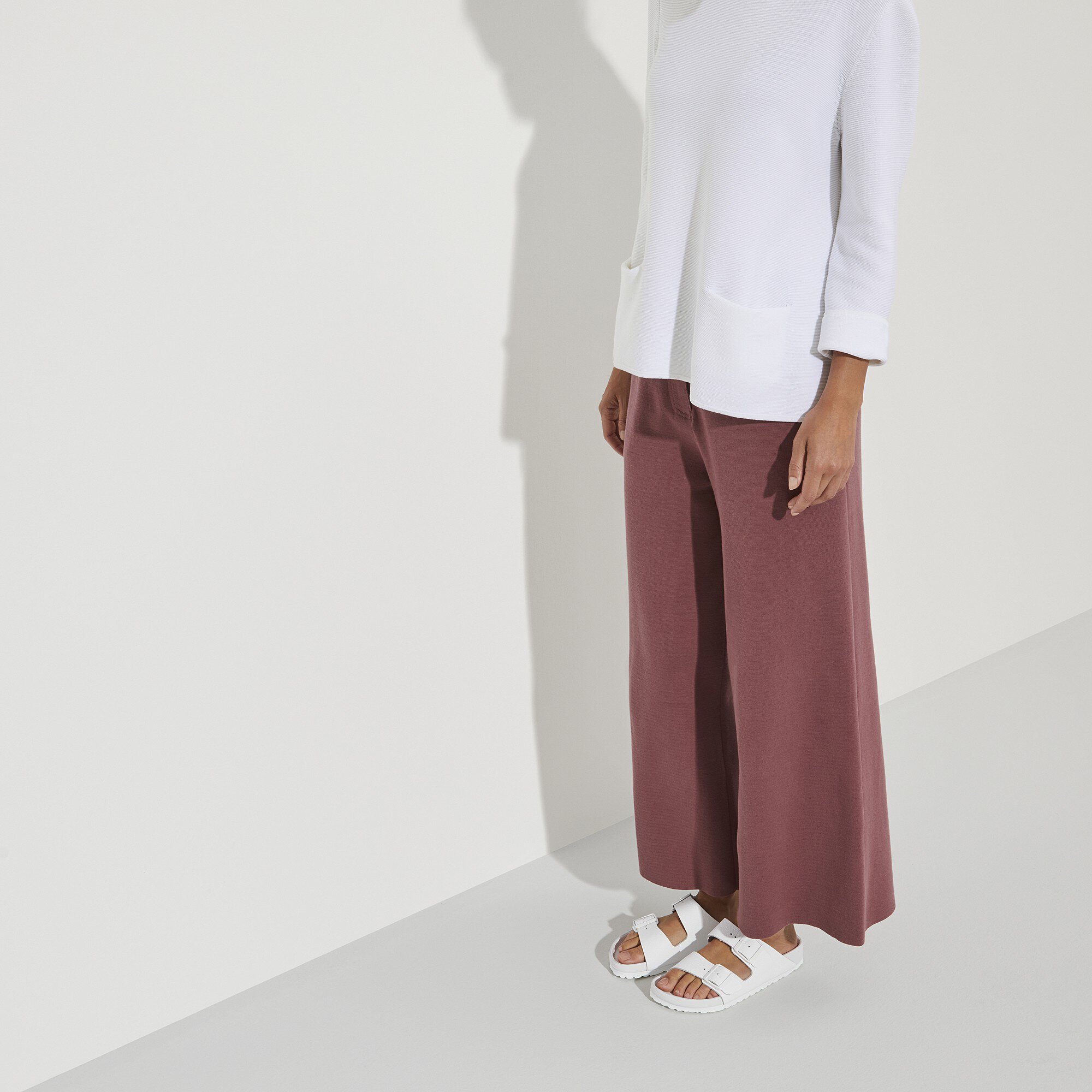 Birkenstock arizona sales natural leather white