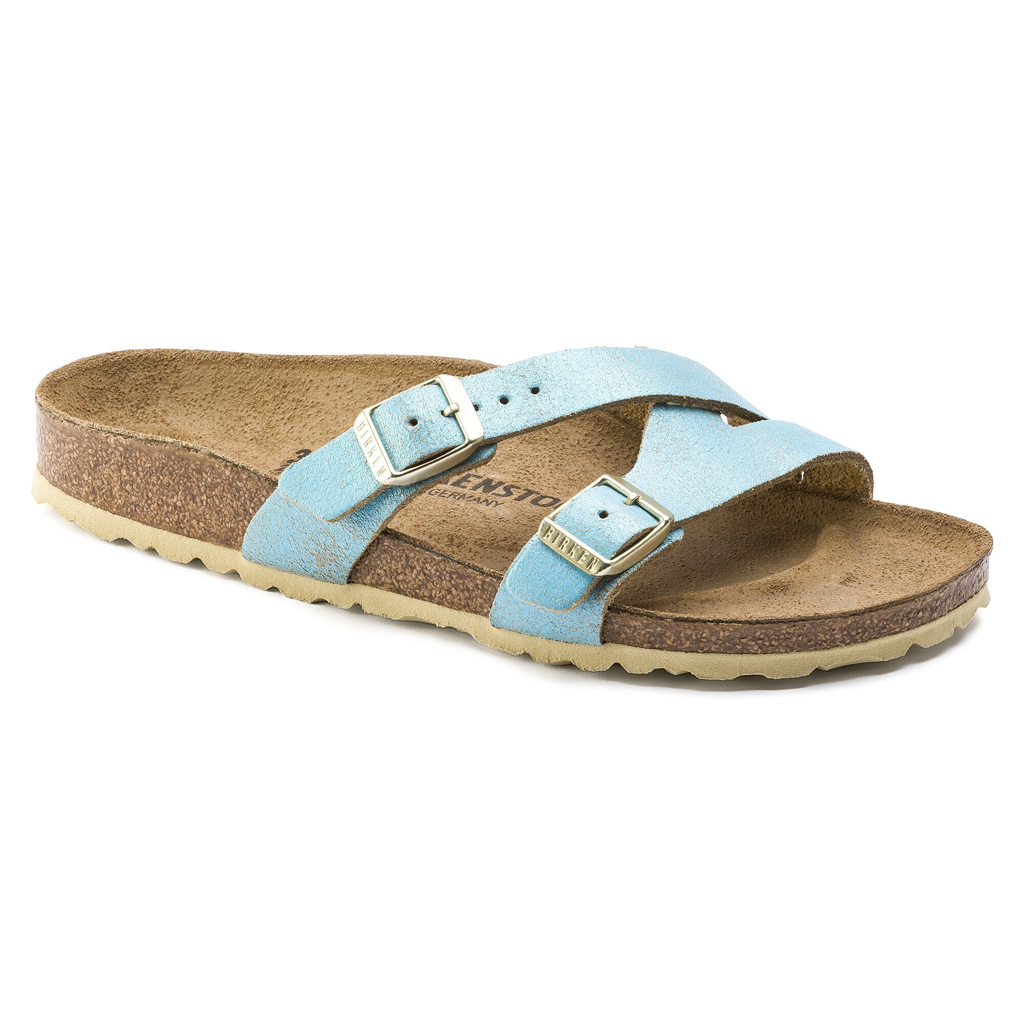aqua birkenstocks