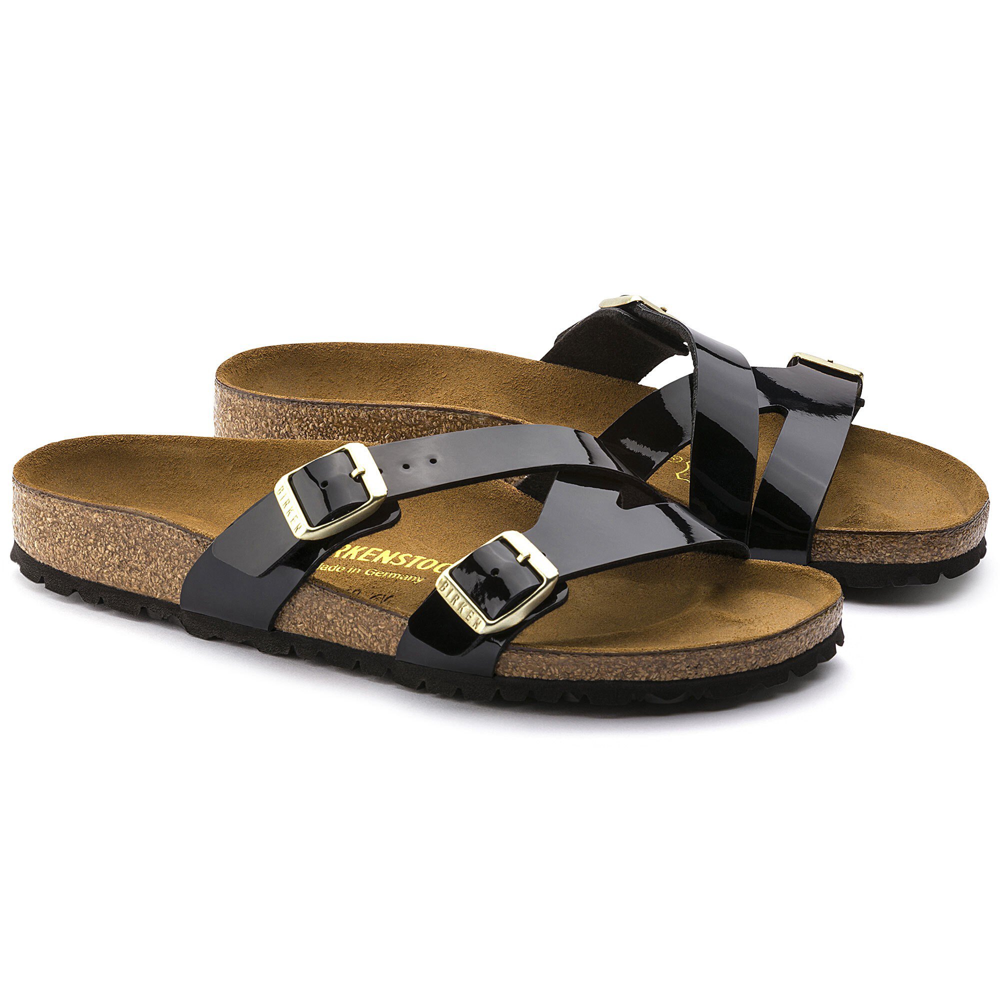 birkenstock yao black patent