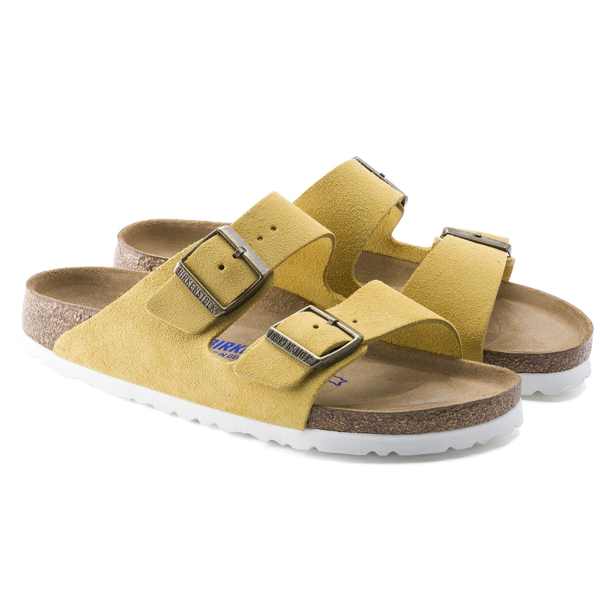 mustard birkenstocks