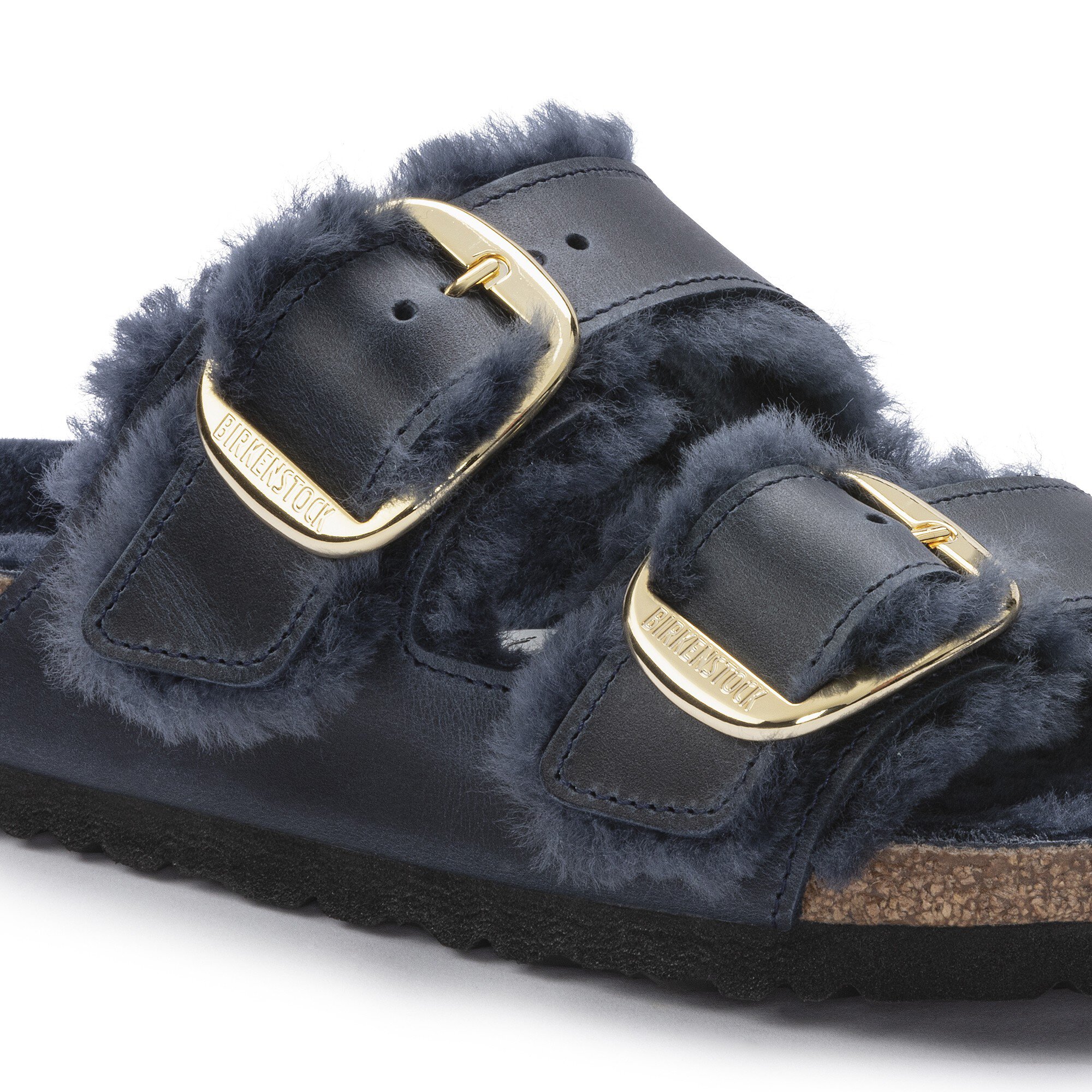 Navy big buckle best sale birkenstock