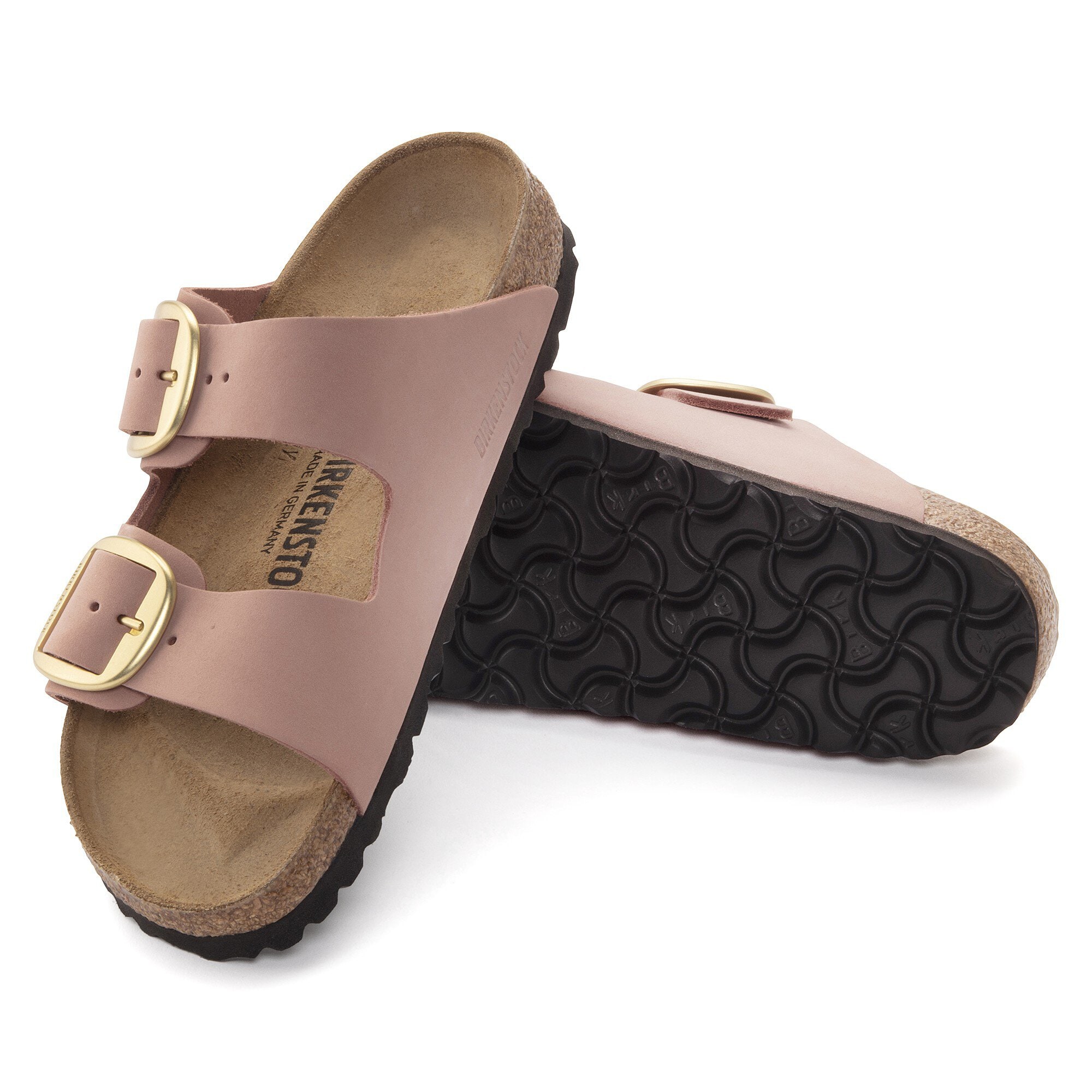 Arizona Big Buckle Nubuck Leather Rose |