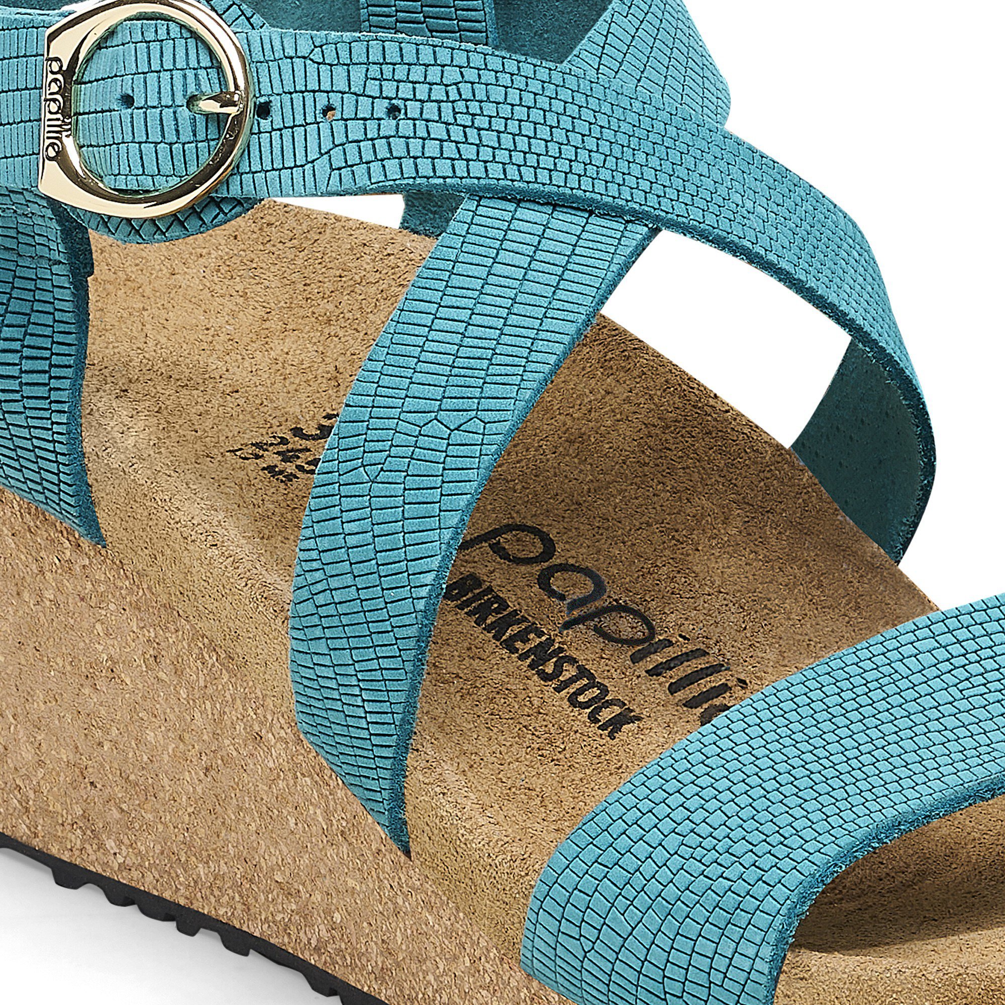 Sibyl Embossed Leather Biscay Bay | BIRKENSTOCK