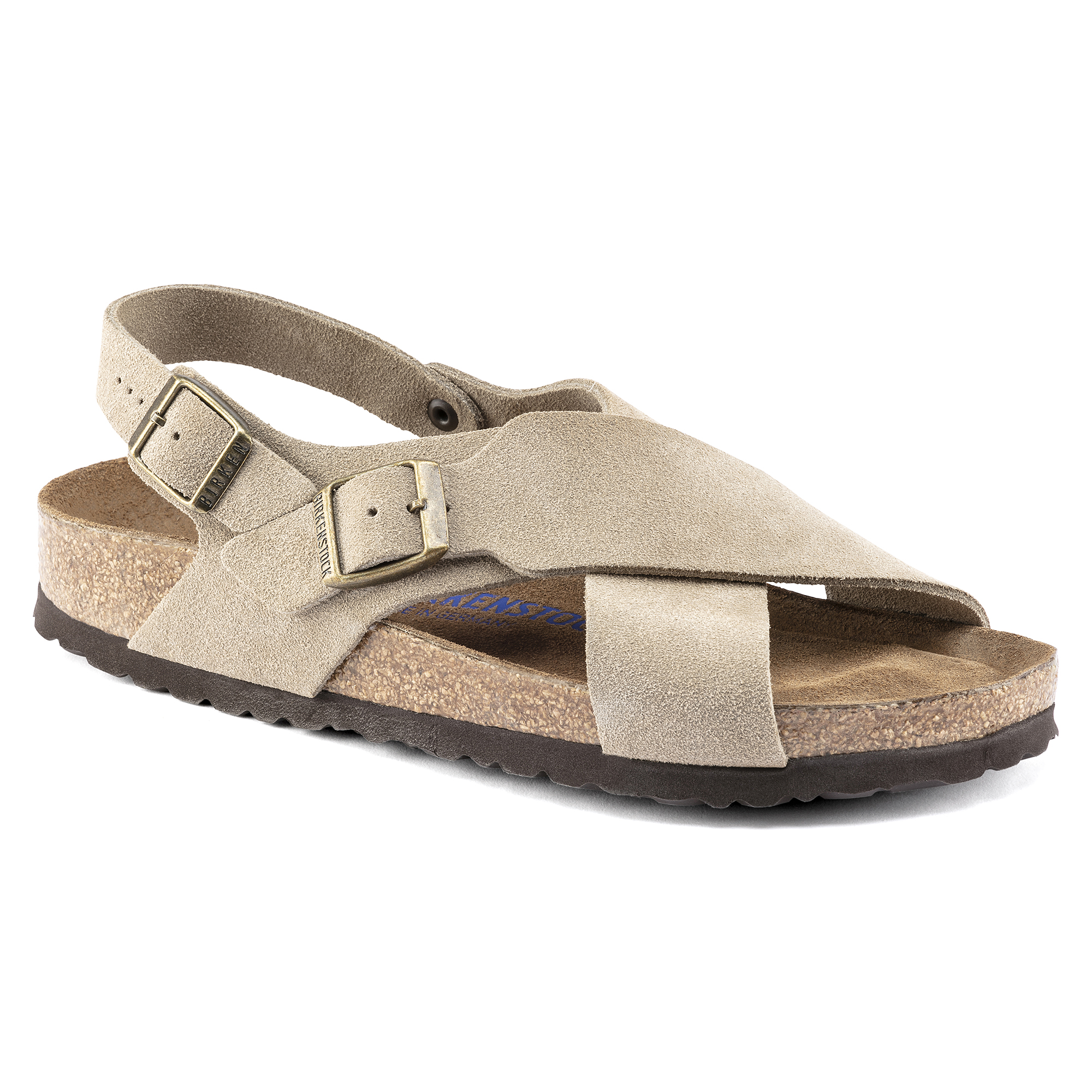 Tulum Suede Leather Taupe | shop online 