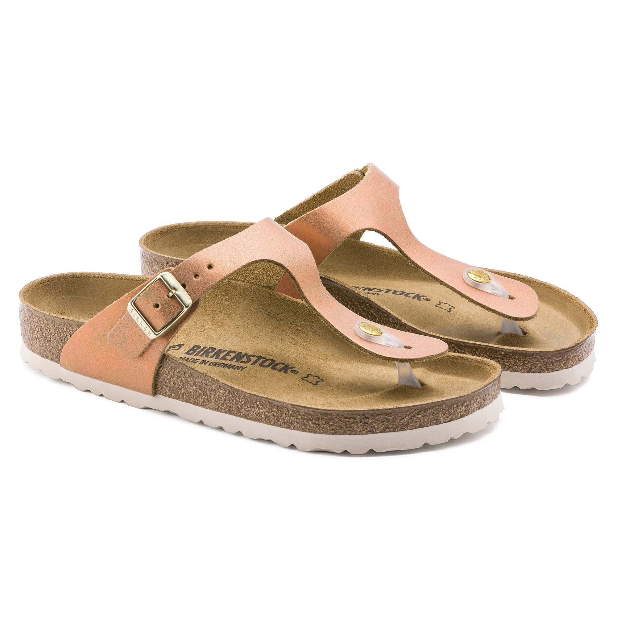 gizeh suede leather vintage metallic rose copper