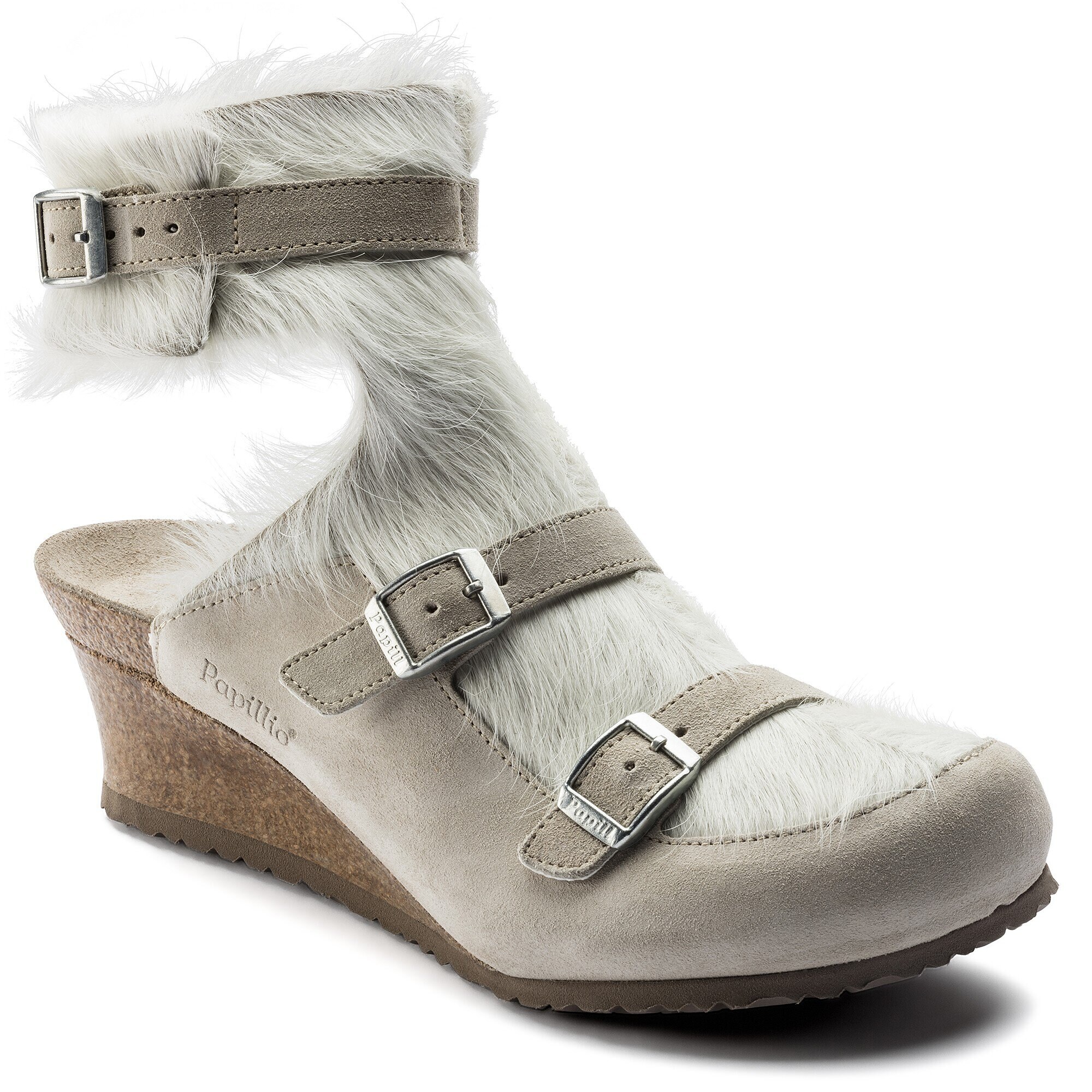 birkenstock fur shoes