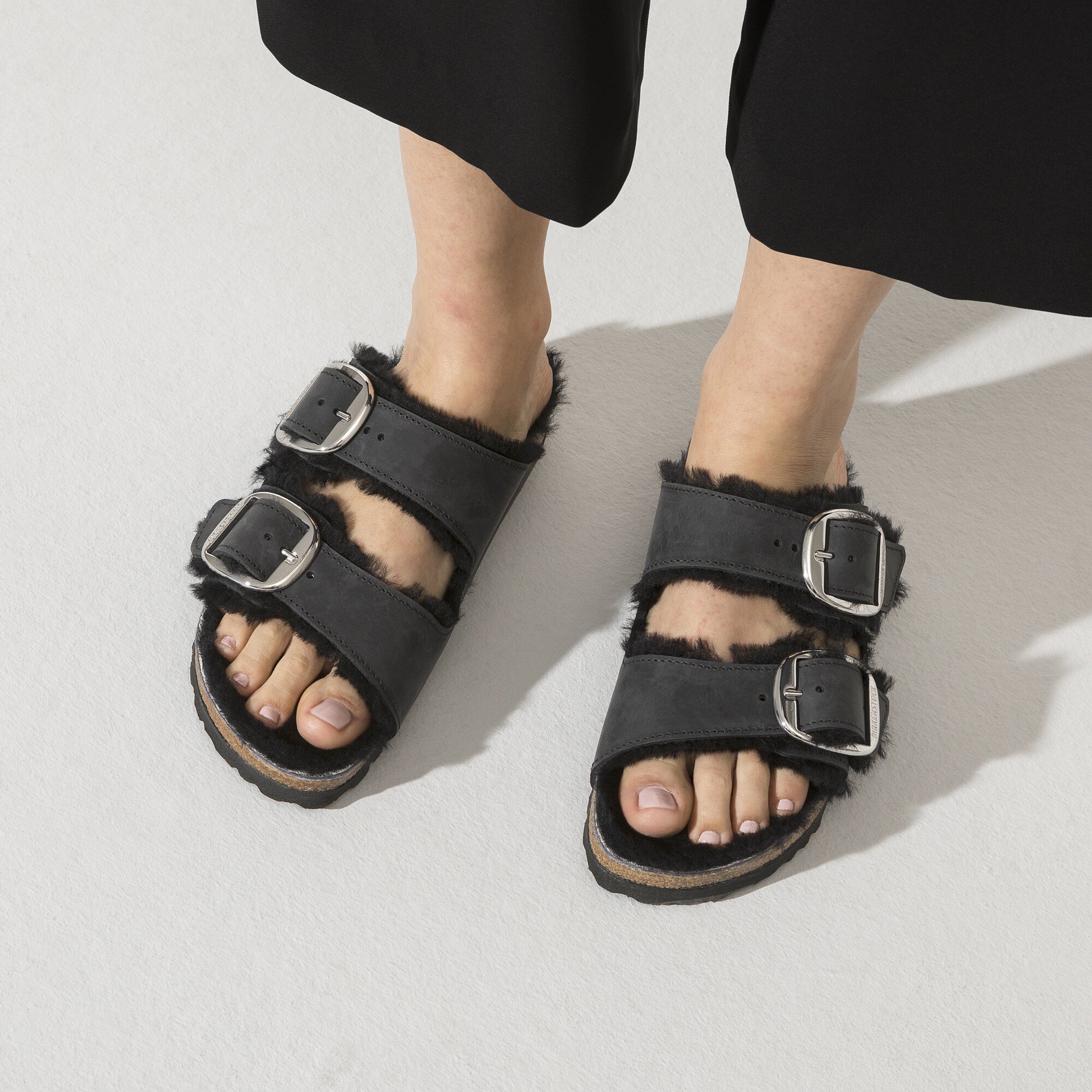 Birkenstock Arizona Big Buckle Shearling Sandals