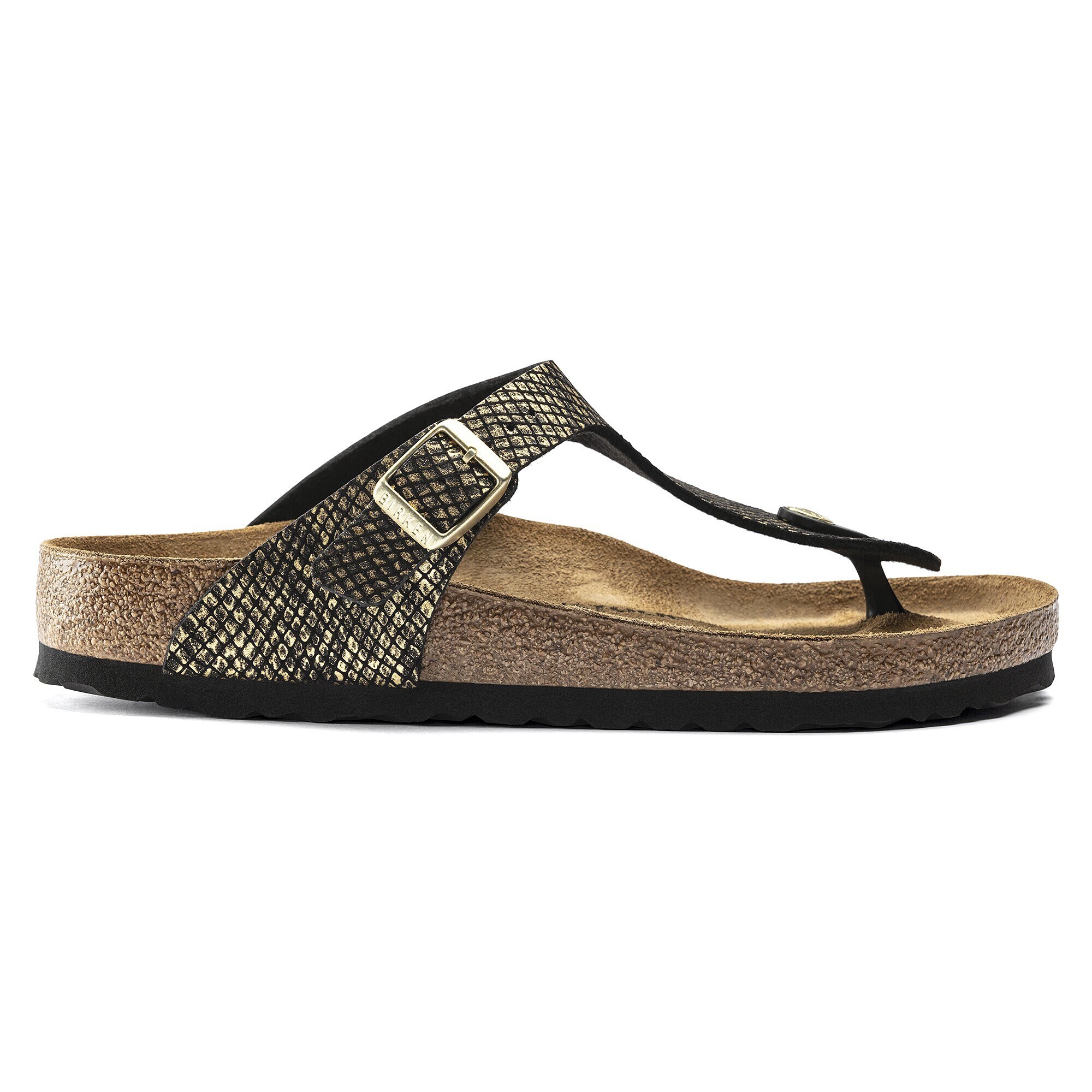 Gizeh Fibre Shiny Python Black | BIRKENSTOCK