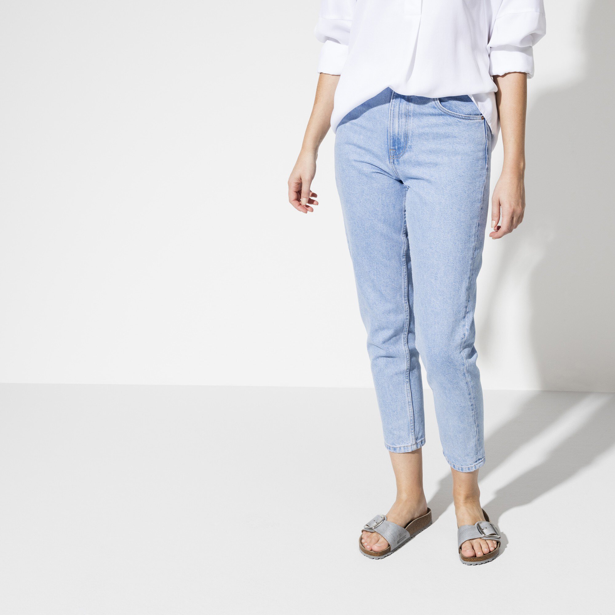 birkenstock madrid big buckle metallic
