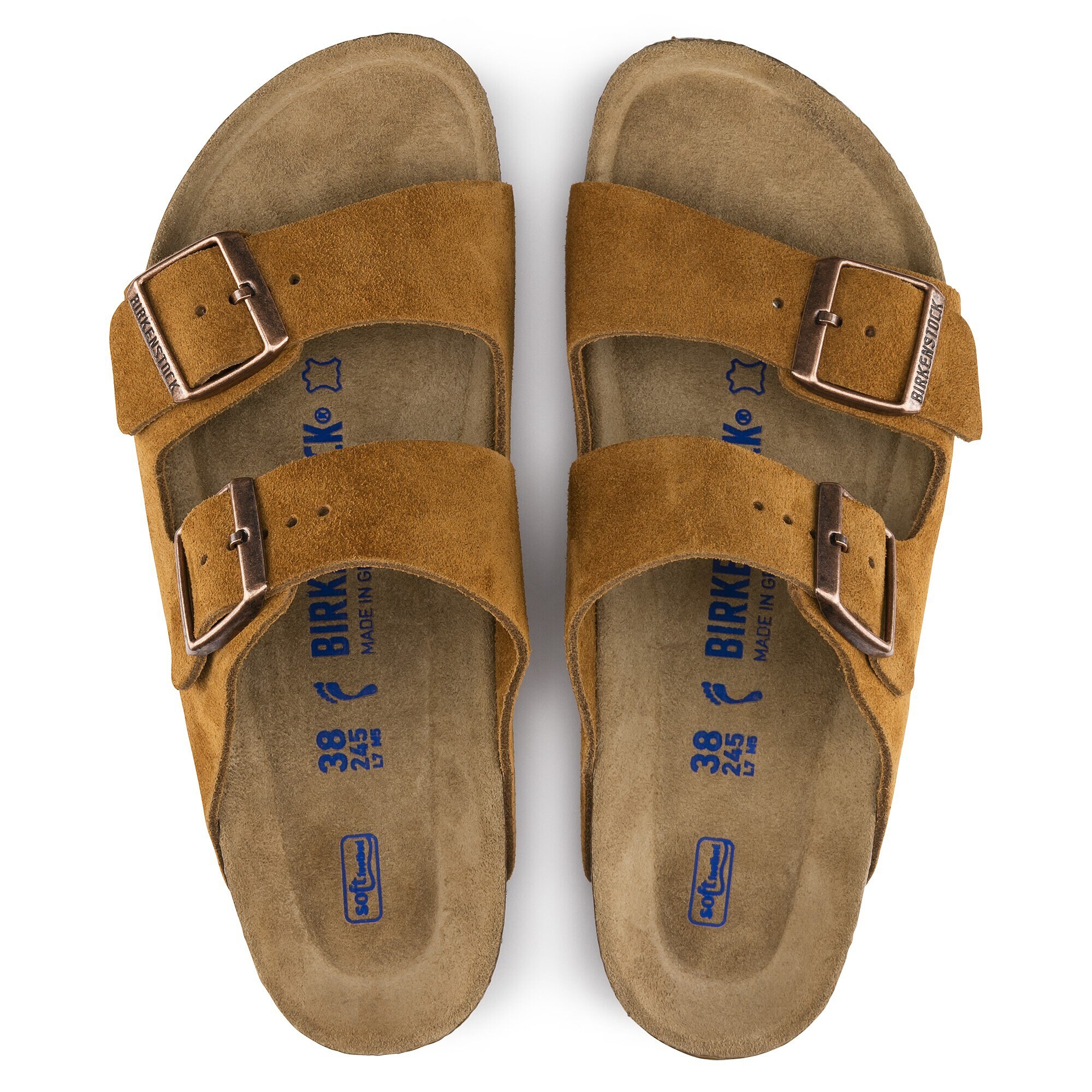 Arizona Soft Footbed Suede Leather Mink BIRKENSTOCK