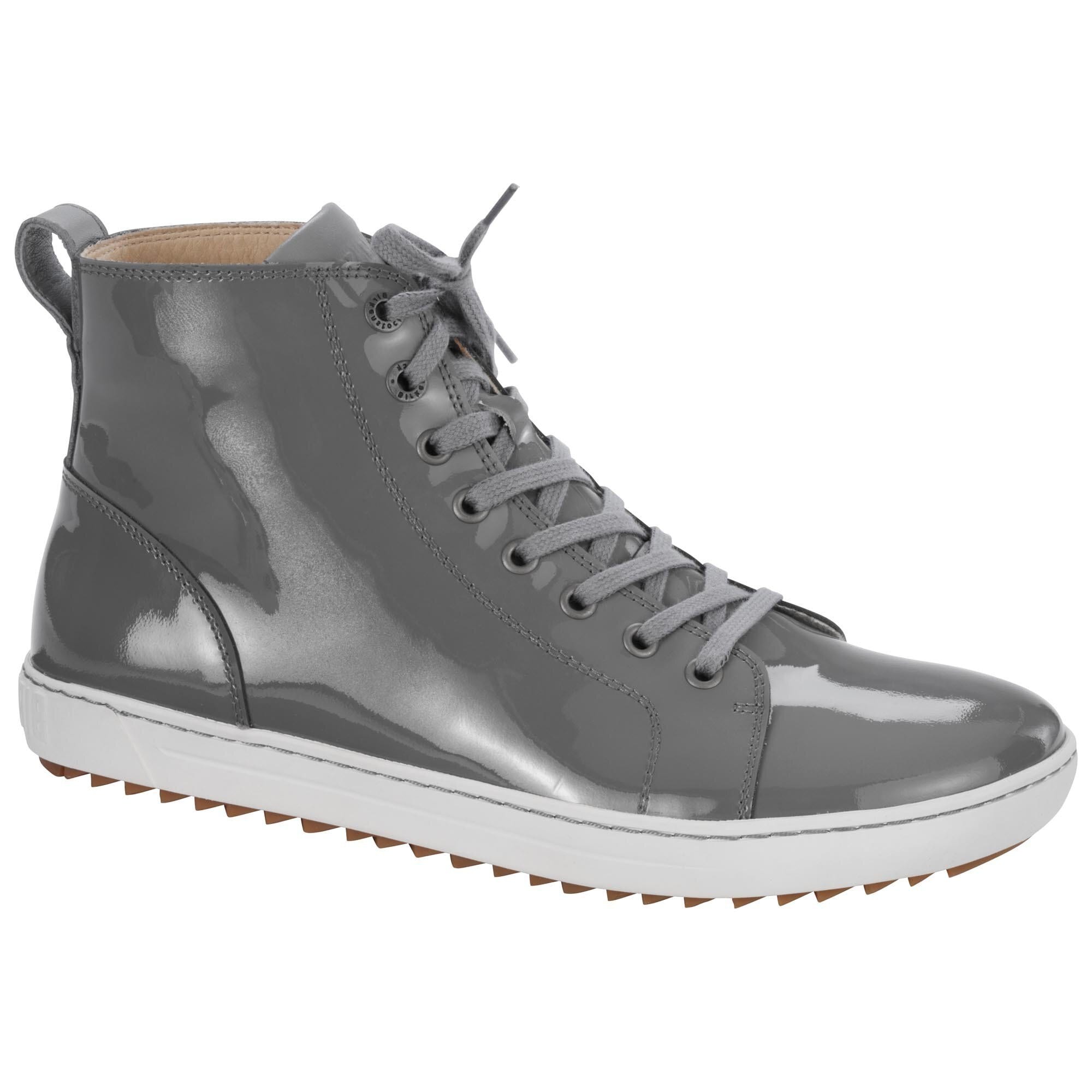 Bartlett Embossed Leather Patent Gray
