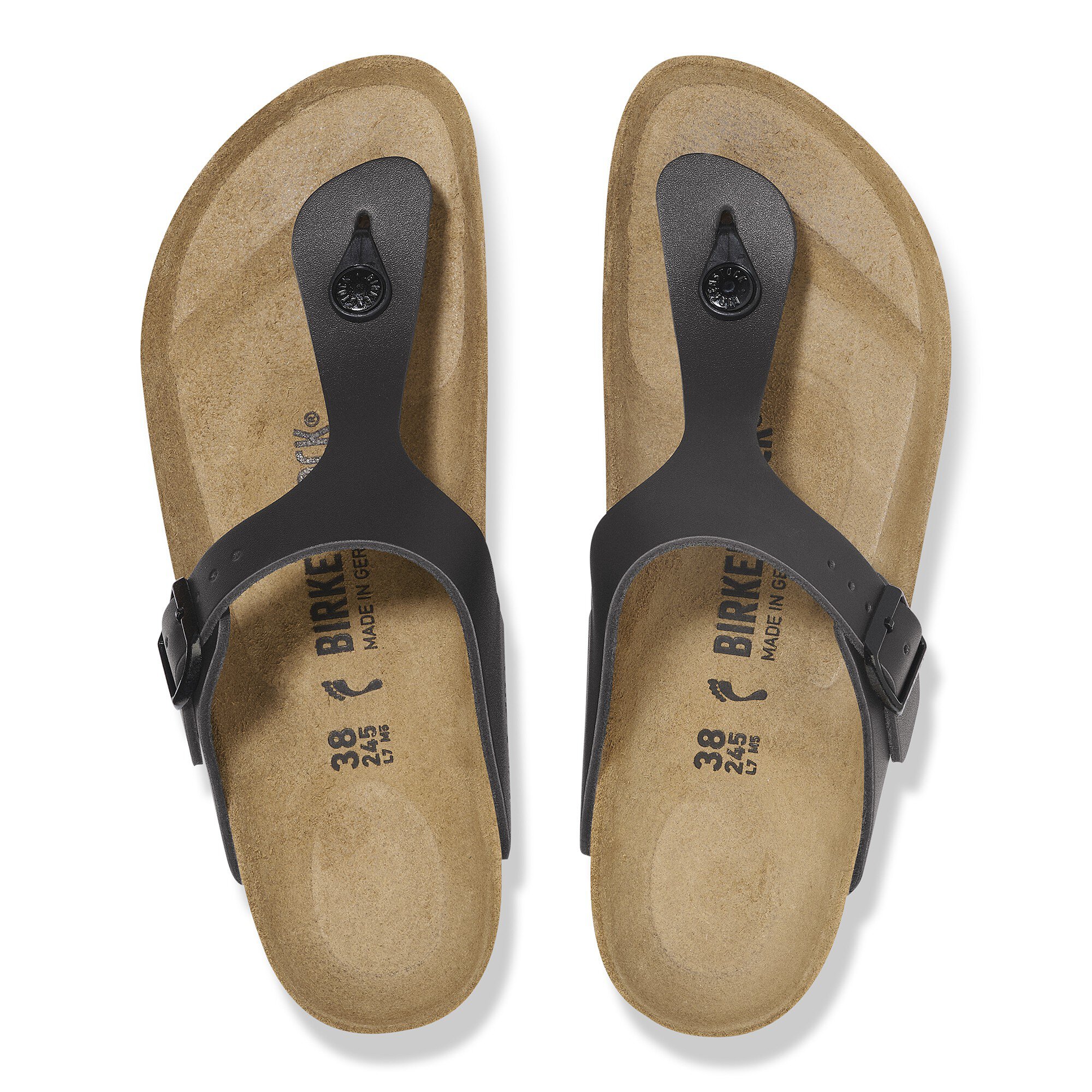 Gizeh / ギゼ ナチュラルレザー ブラック | BIRKENSTOCK