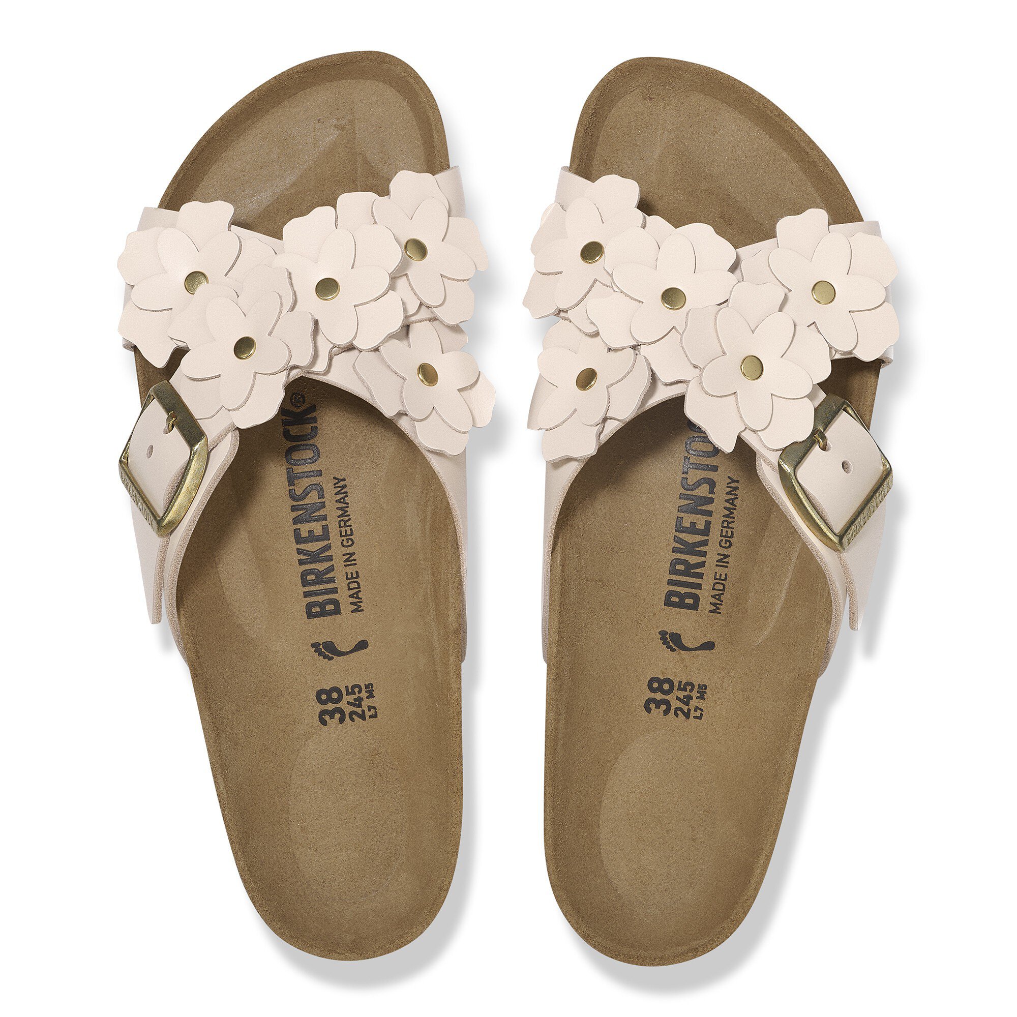 【Birkenstock】Siena Flower 箱付き レザー スエード サンダル Siena Flowers Leather Light Rose | BIRKENSTOCK