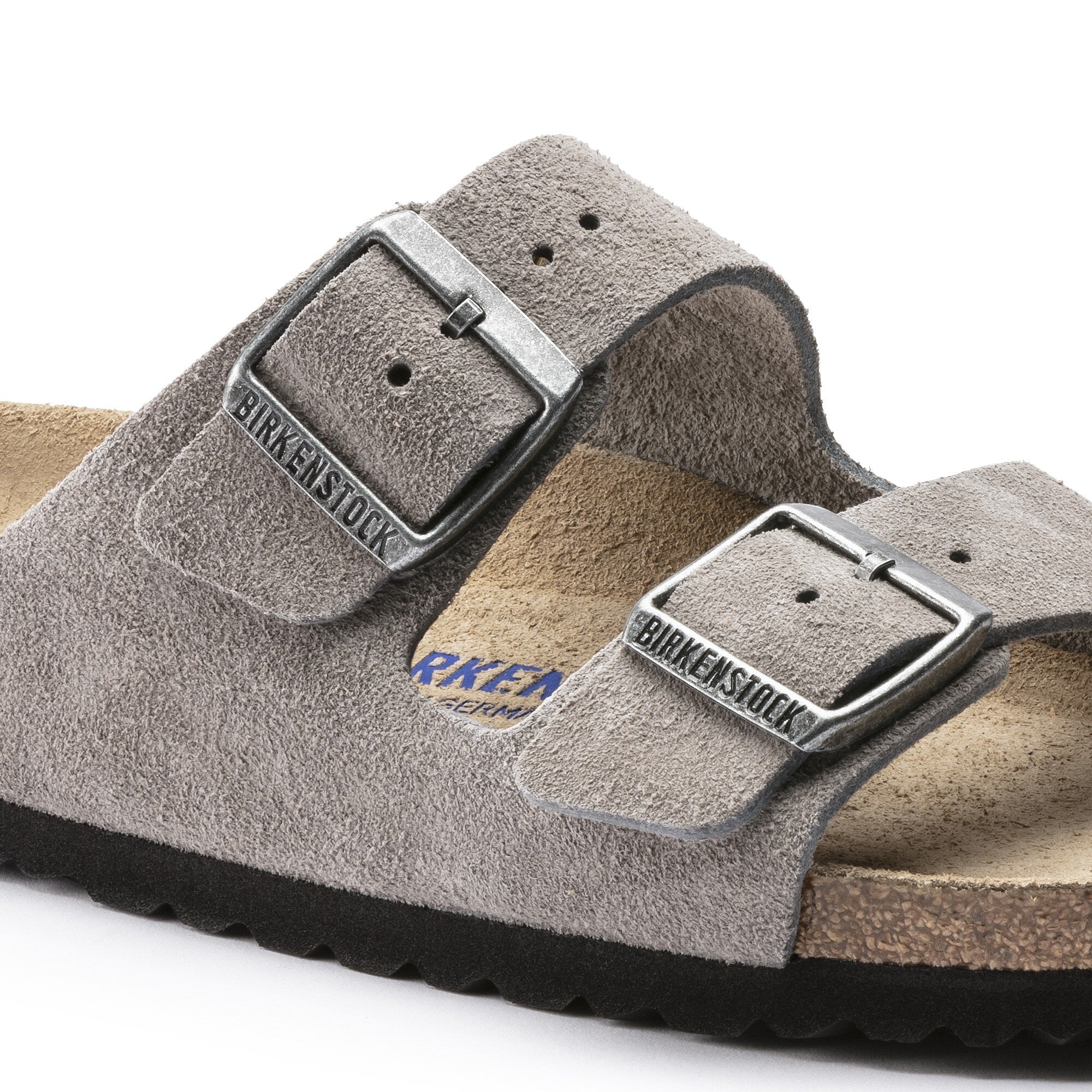 Birkenstock arizona best sale stone suede