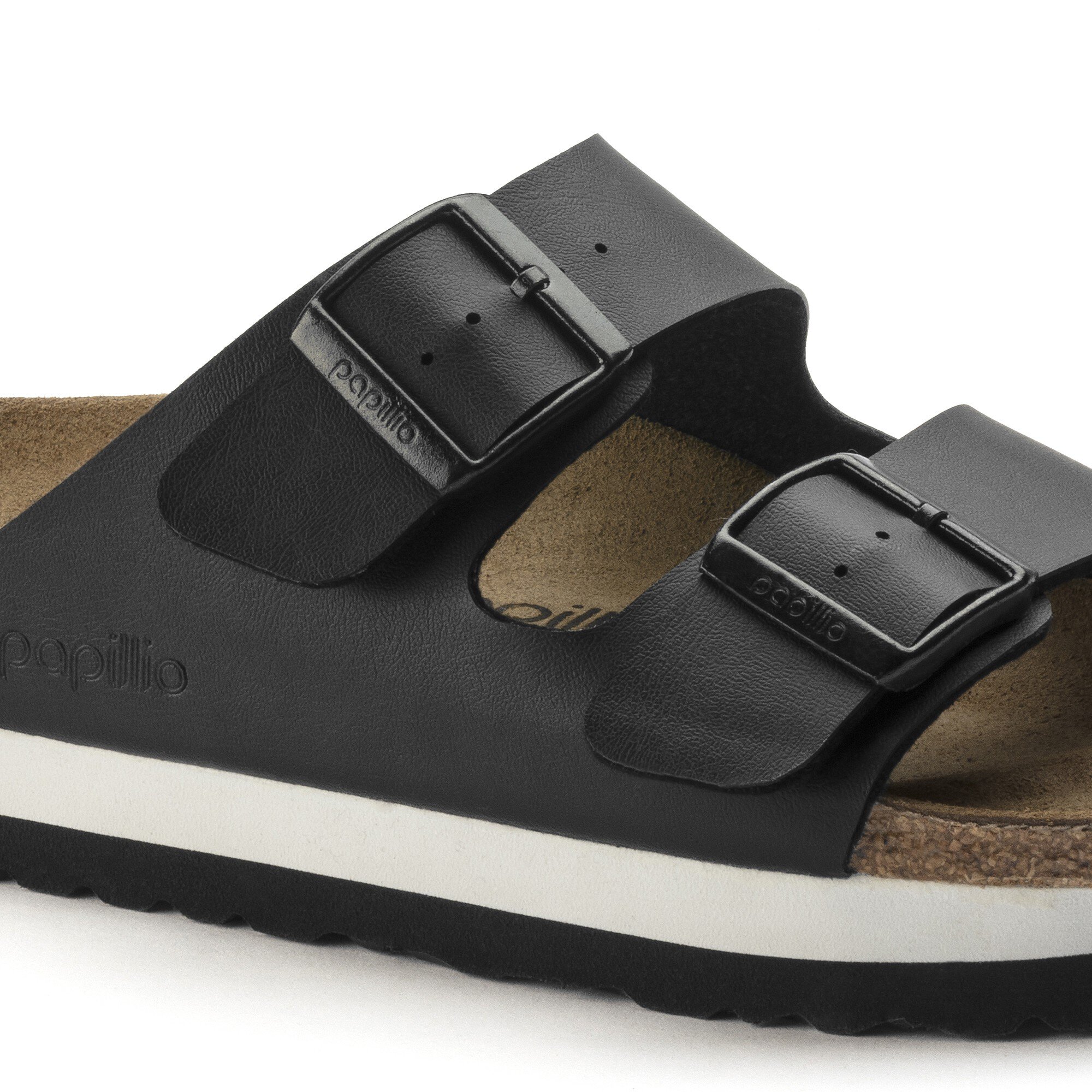 Arizona Platform Birko Flor Black BIRKENSTOCK