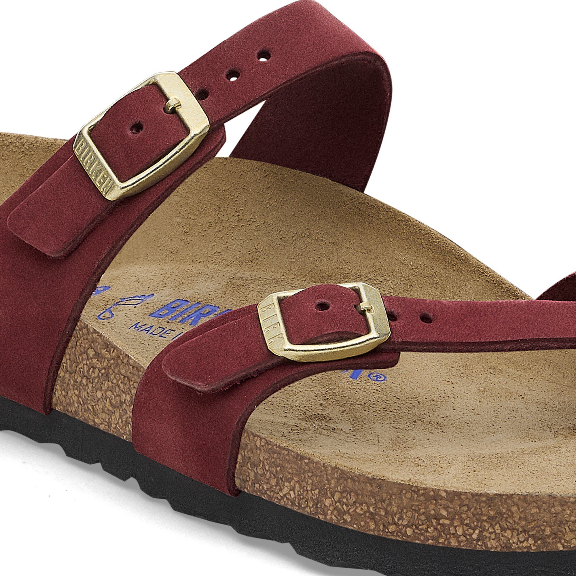 Mayari Soft Footbed Nubuck Leather Zinfandel BIRKENSTOCK