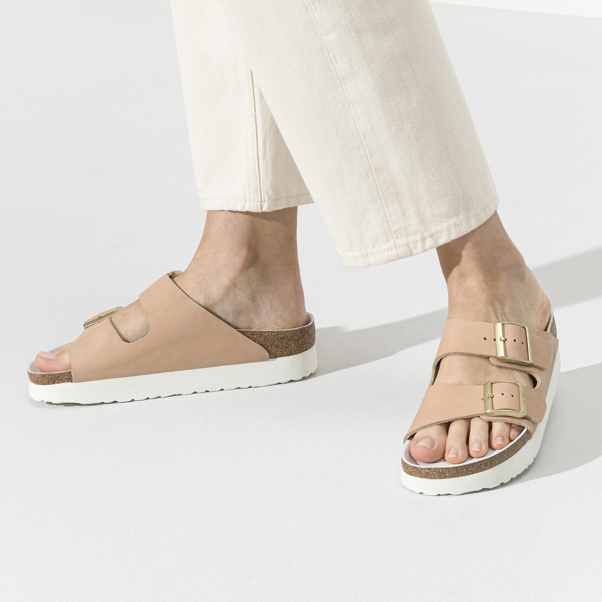 Birkenstock arizona platform nude Clearance