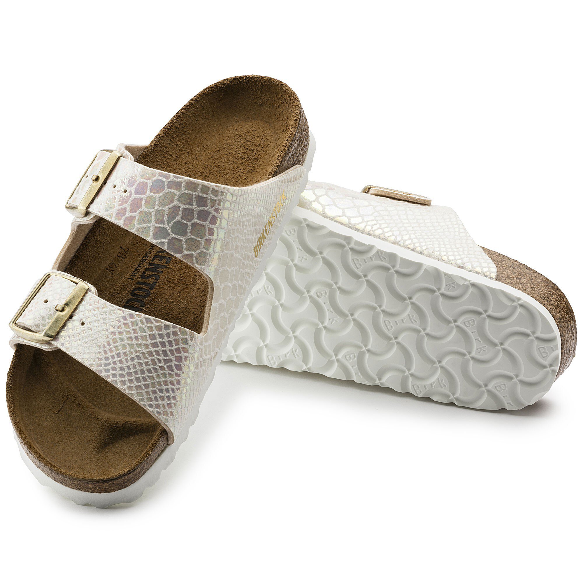 skrig katalog pop Arizona Birko-Flor Shiny Snake Cream | BIRKENSTOCK