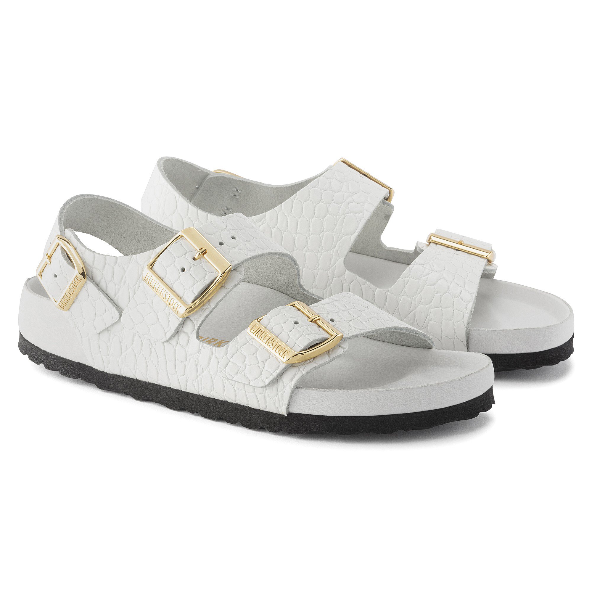 Birkenstock milano cheap white leather