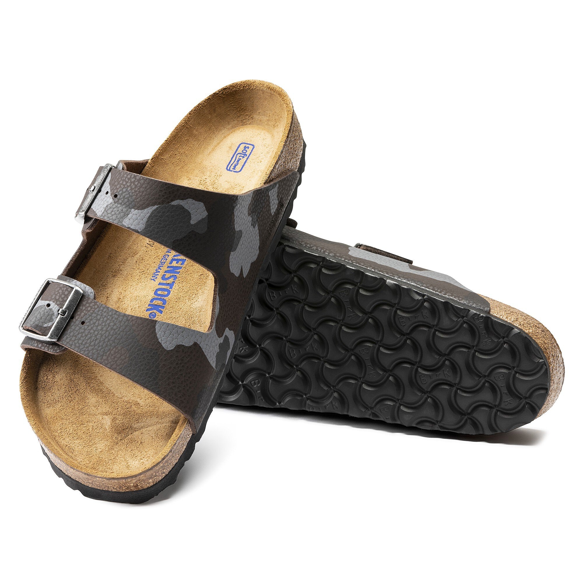 camo birkenstocks regular width