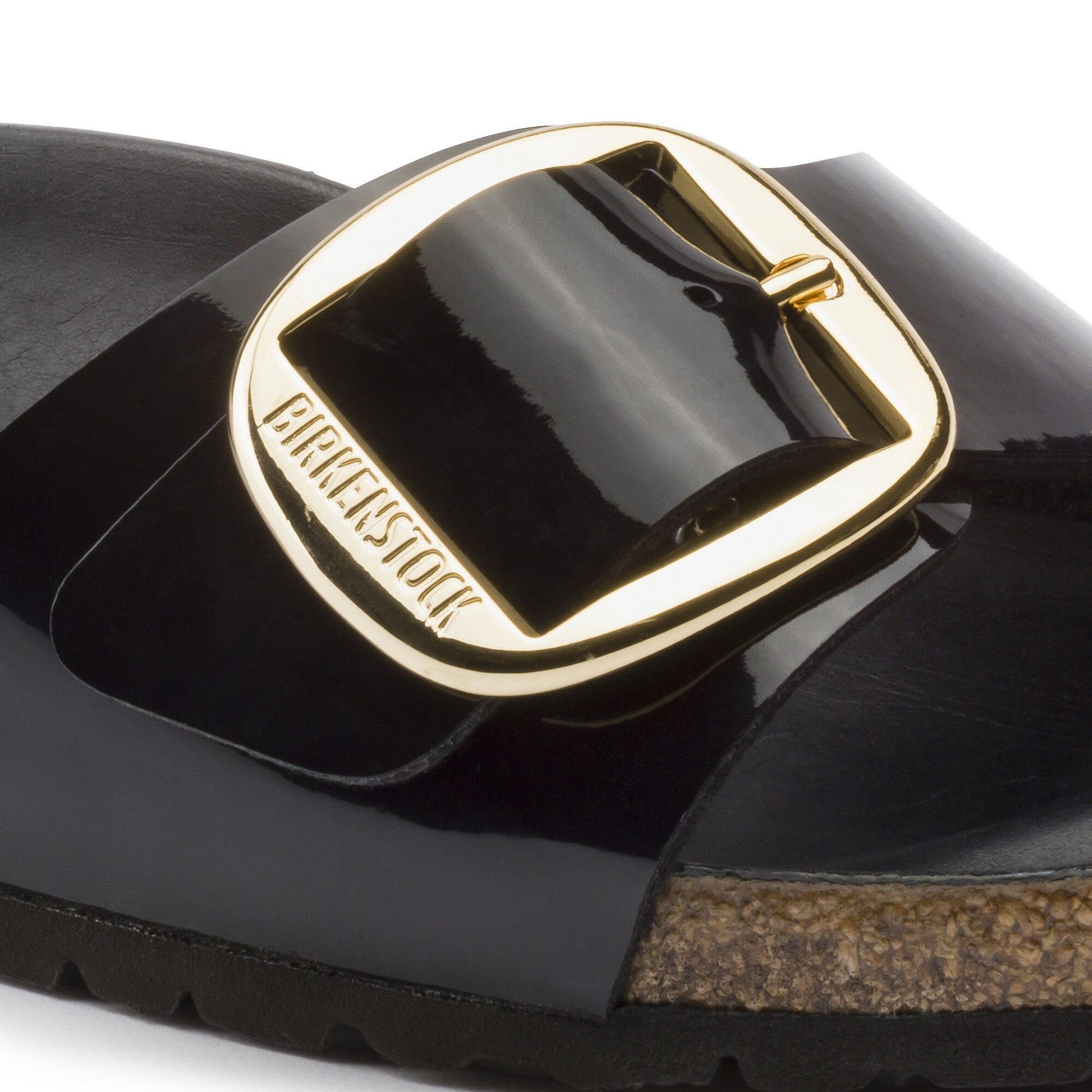 birkenstock madrid big buckle black patent