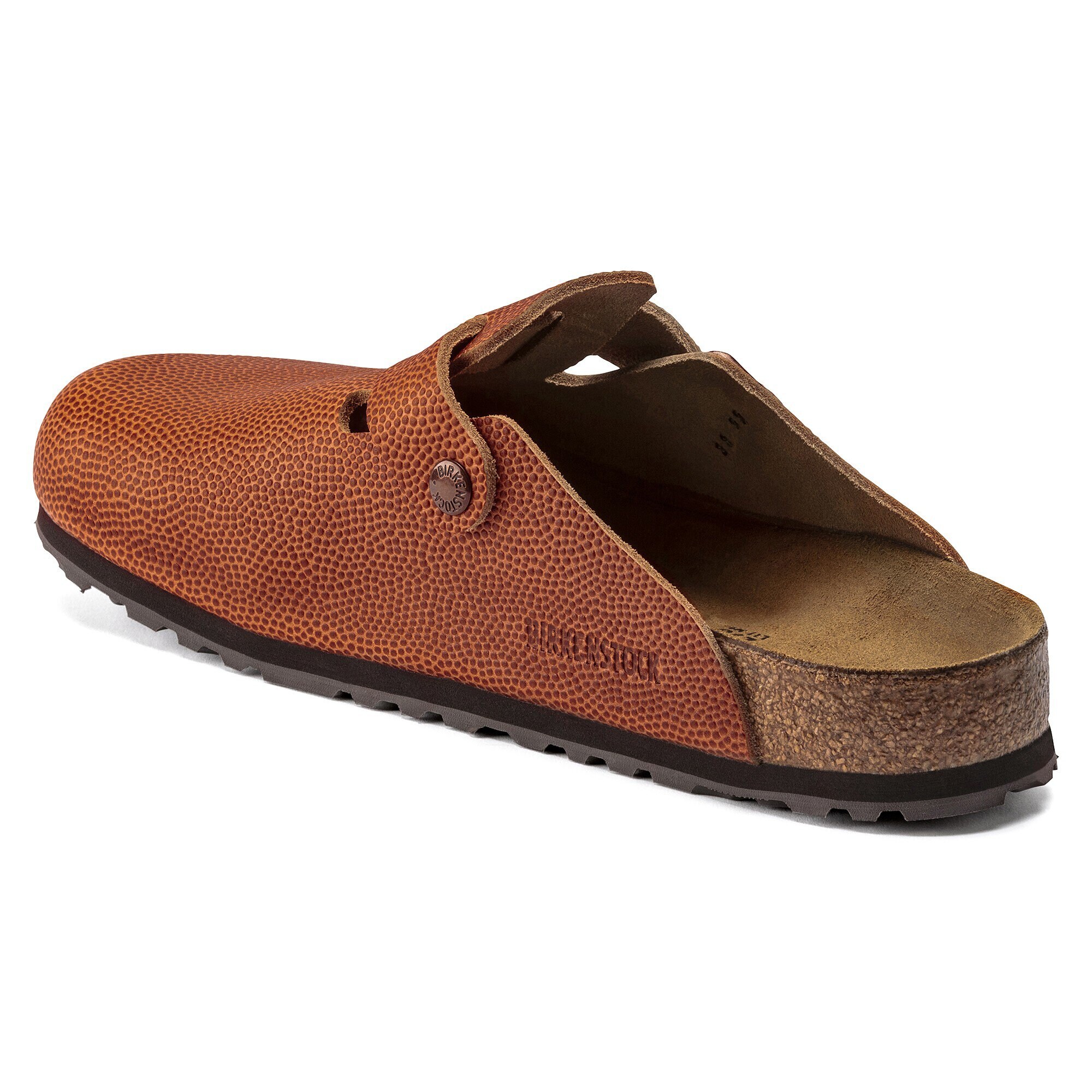 Boston Horween Embossed Natural Horween Leather Ginger Brown | BIRKENSTOCK