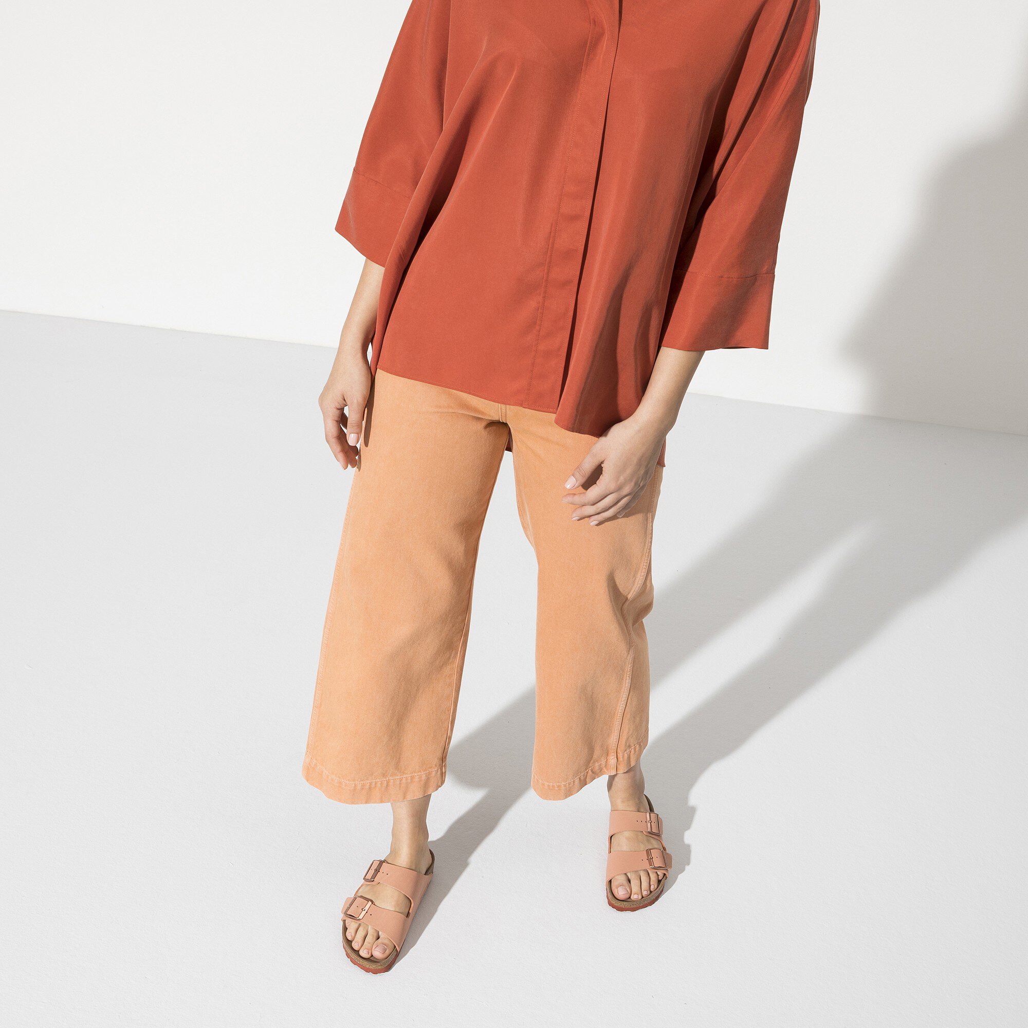 birkenstock earthy vegan faded rust