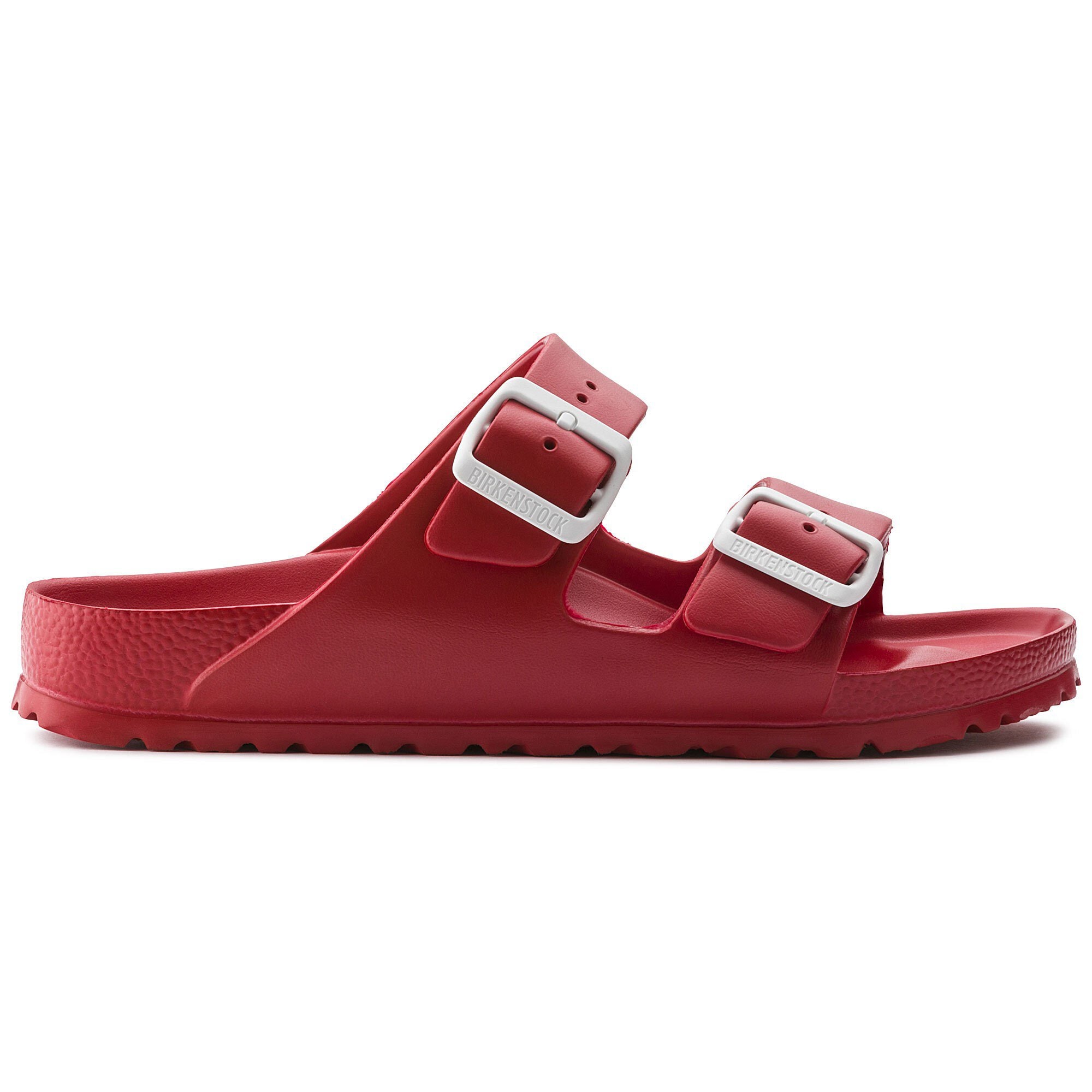 red birkenstock arizona sandals