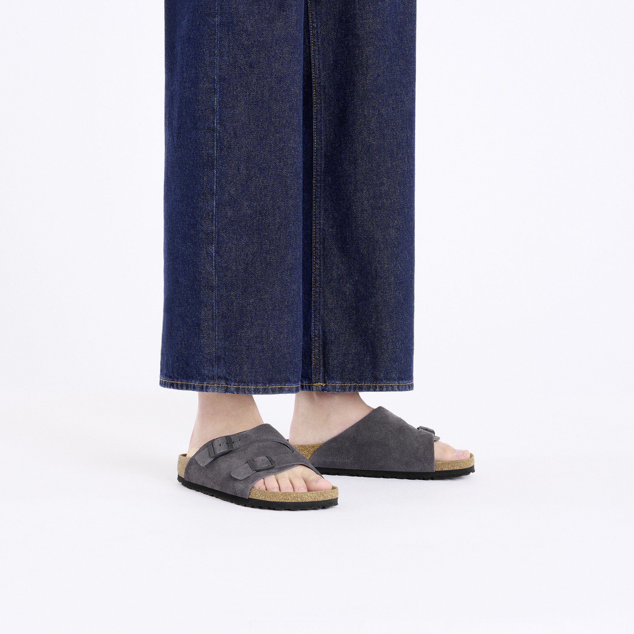 Zürich Suede Leather Velvet Grey | BIRKENSTOCK