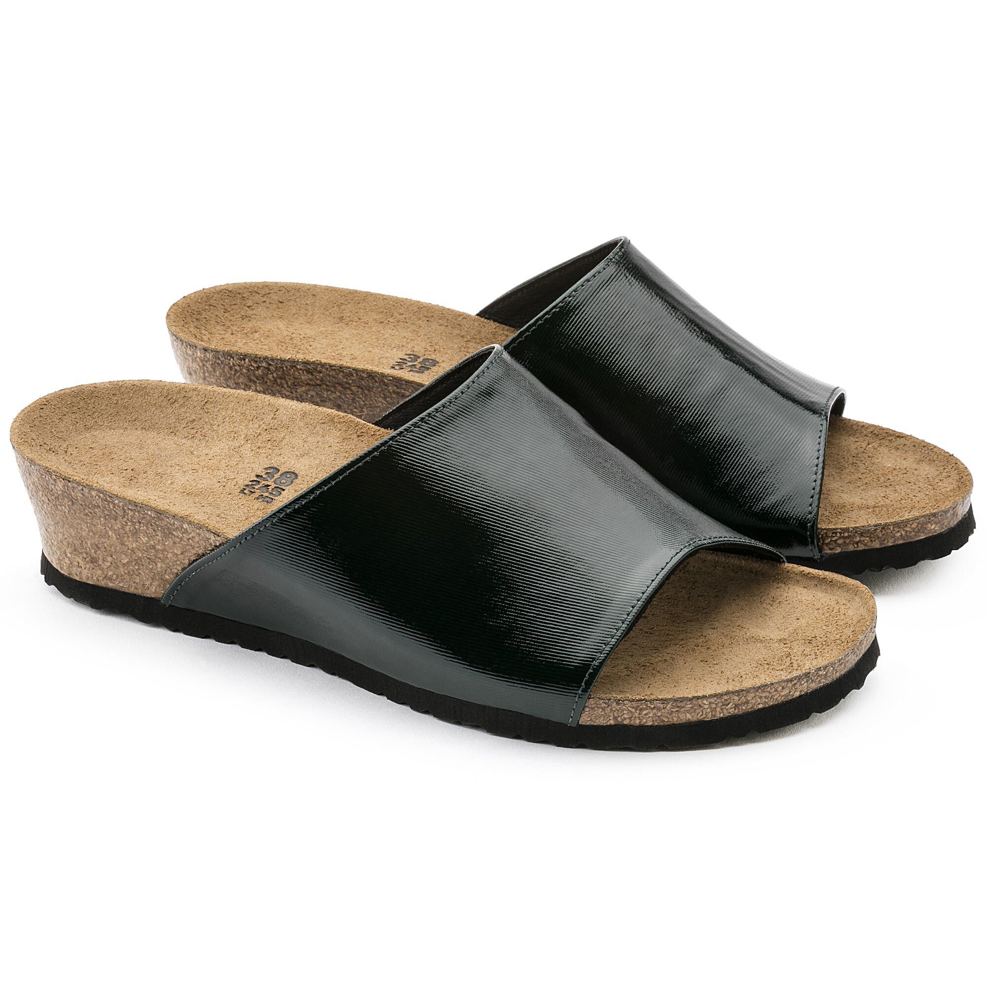 dark green birkenstocks
