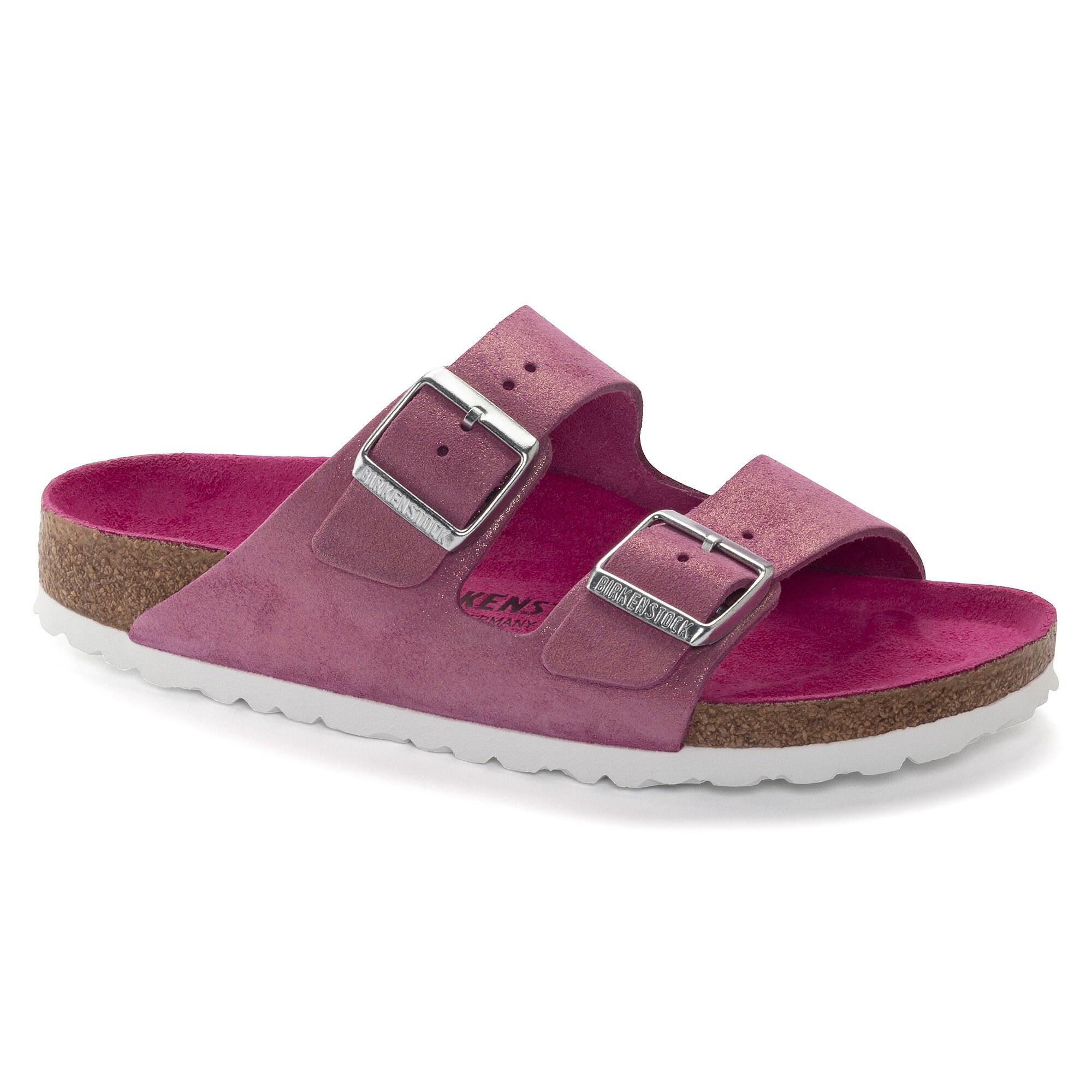 Birkenstock pink hot sale suede arizona
