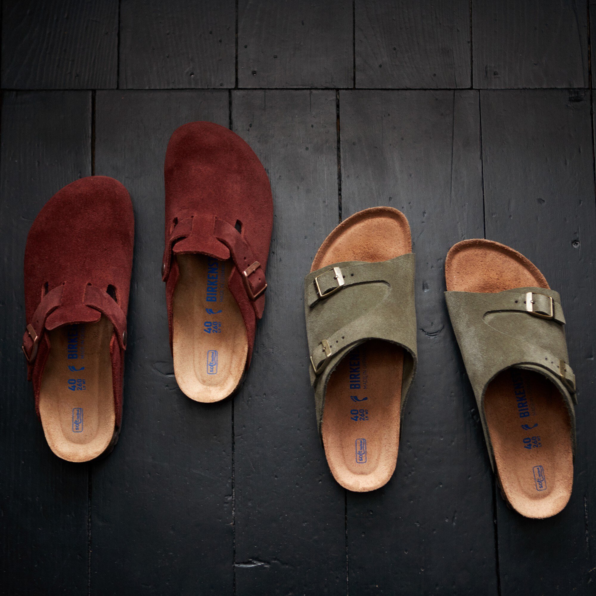Zürich Soft Footbed Suede Leather Forest | BIRKENSTOCK